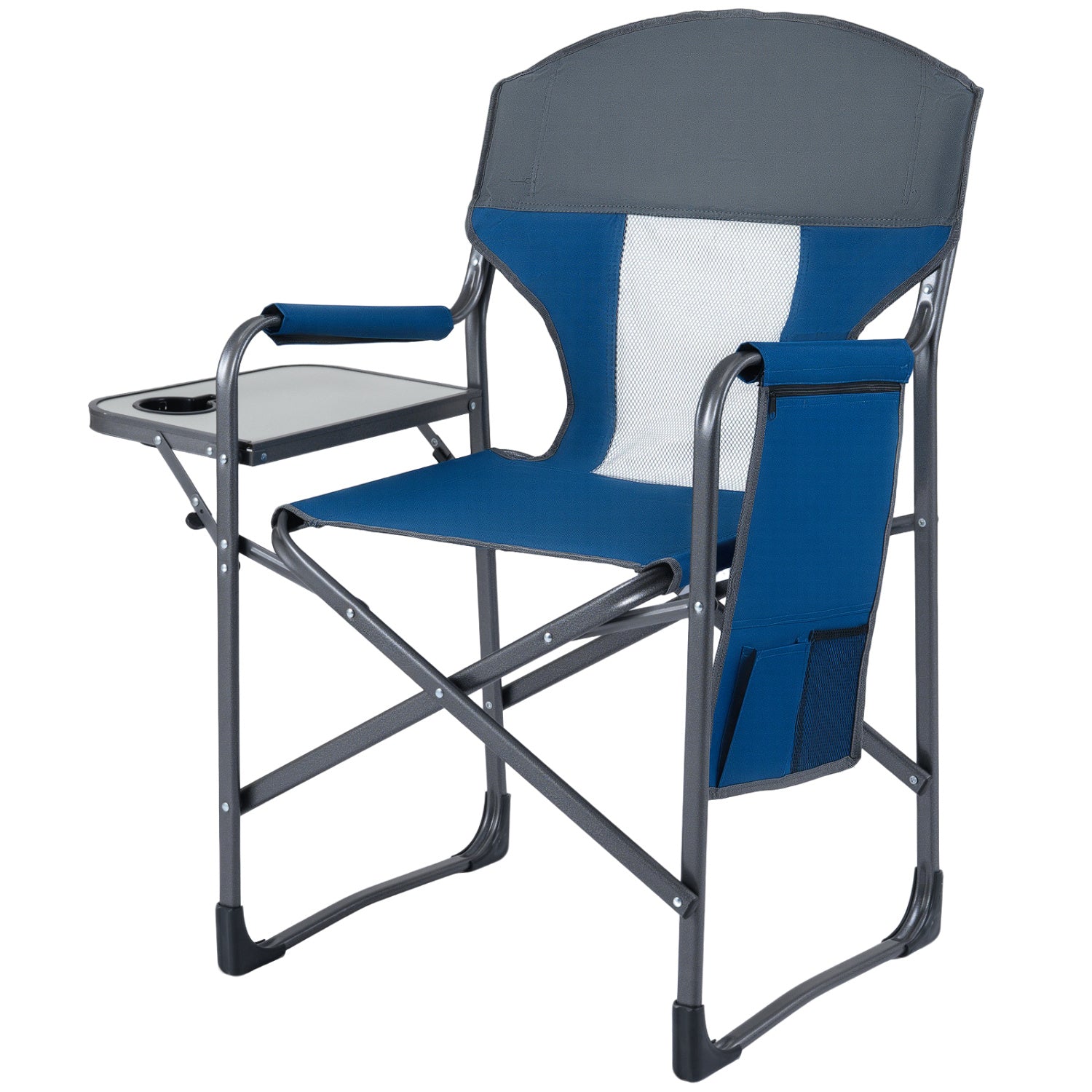 Folding Camping Chair with Cup Holder and Storage Pocket - Energize Trek
