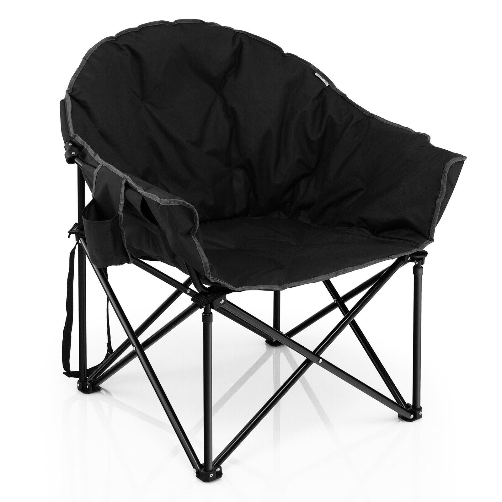 Folding Camping Moon Padded Chair with Carrying Bag - Energize Trek