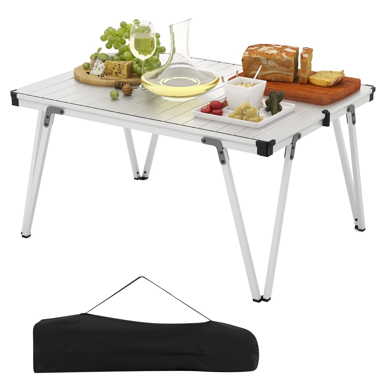 Folding Camping Table Picnic Table with Storage Bag and Waterproof Desktop - Energize Trek