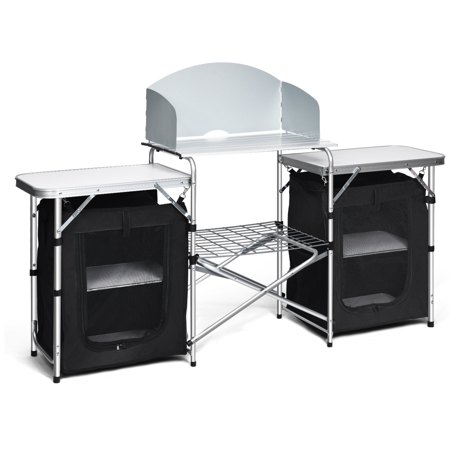 Folding Camping Table with Storage Organizer - Energize Trek