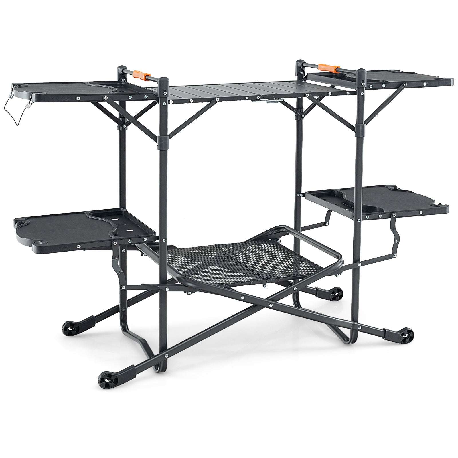 Folding Portable Outdoor Cook Station with Heat-Resistant Aluminum Tabletop - Energize Trek
