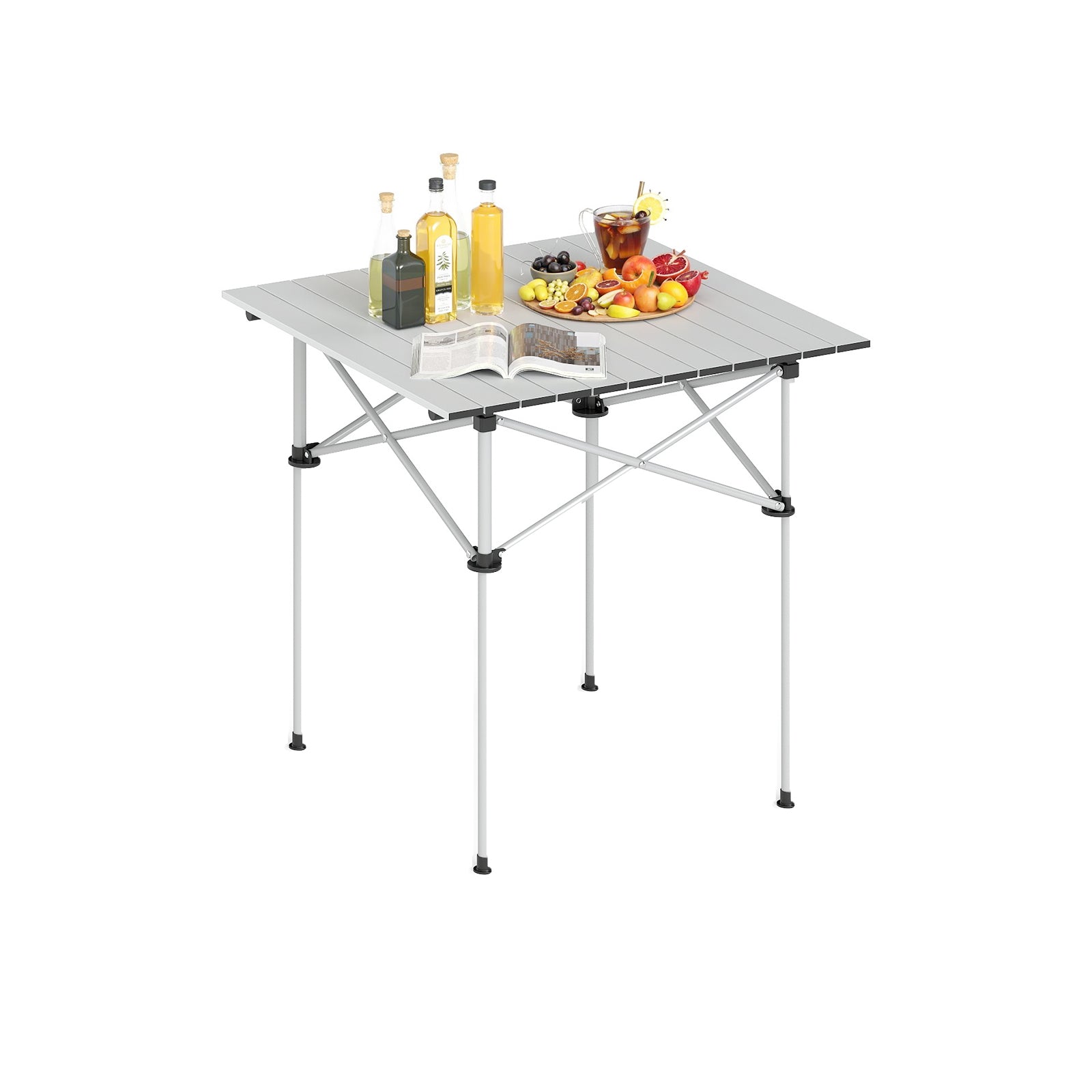 Folding Roll-up Camping Table with Metal Legs - Energize Trek