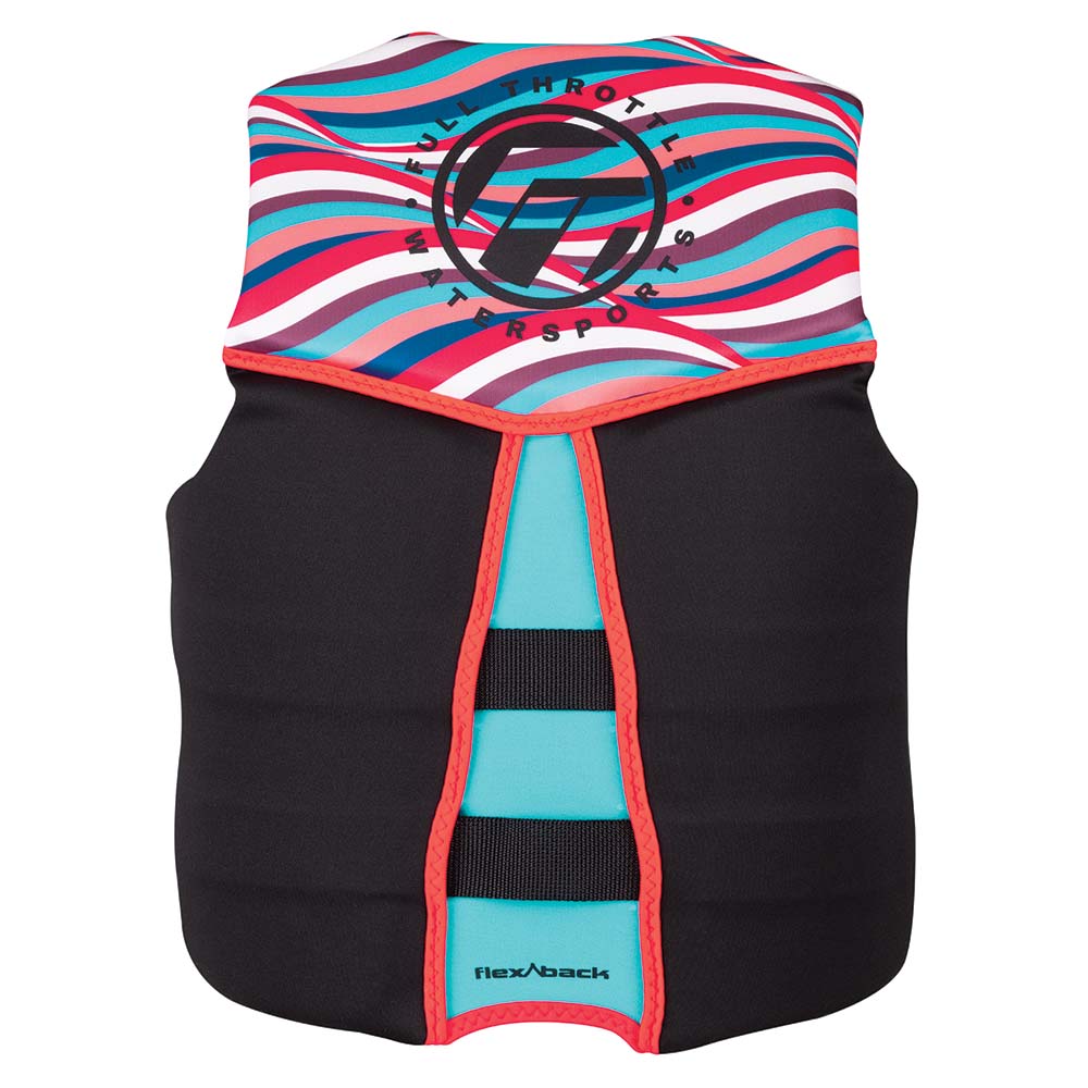 Full Throttle Womens RapidDry FlexBack Life Jacket Womens L PinkBlack 14250010584022