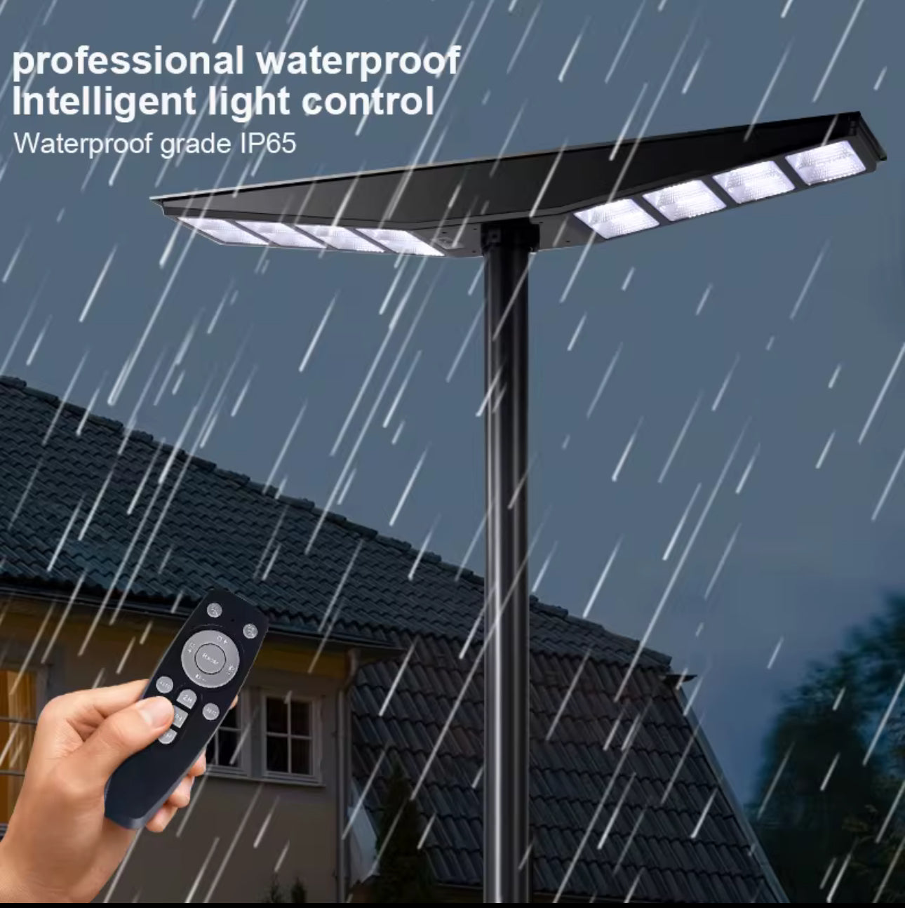 9000W All-in-One Double Side Solar Street Light Road Path Motion Sensor Parking a lot IP65 Waterproof - Energize Trek