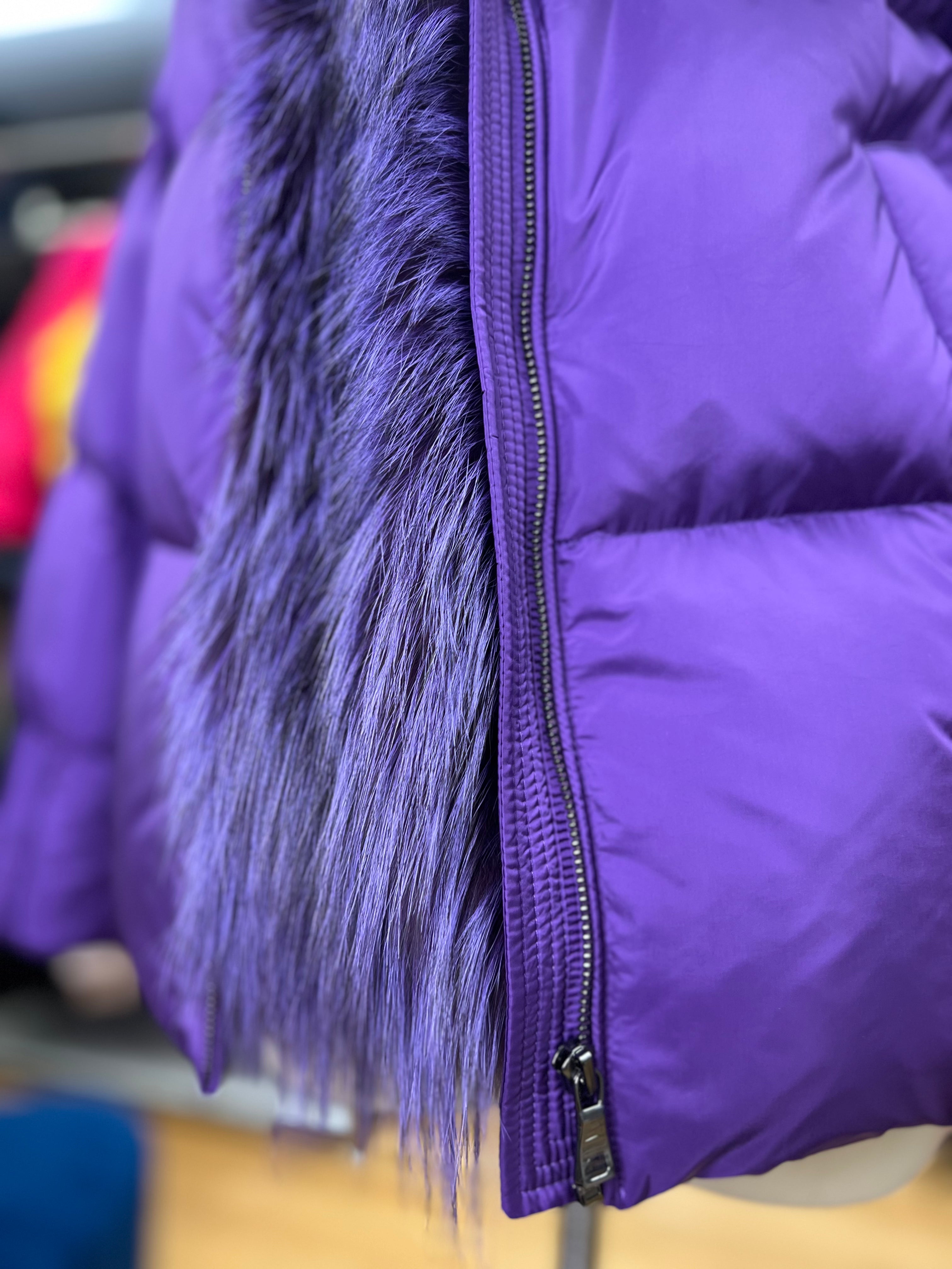 Genuine Silver Fox Fur Down Fill Parka - Energize Trek