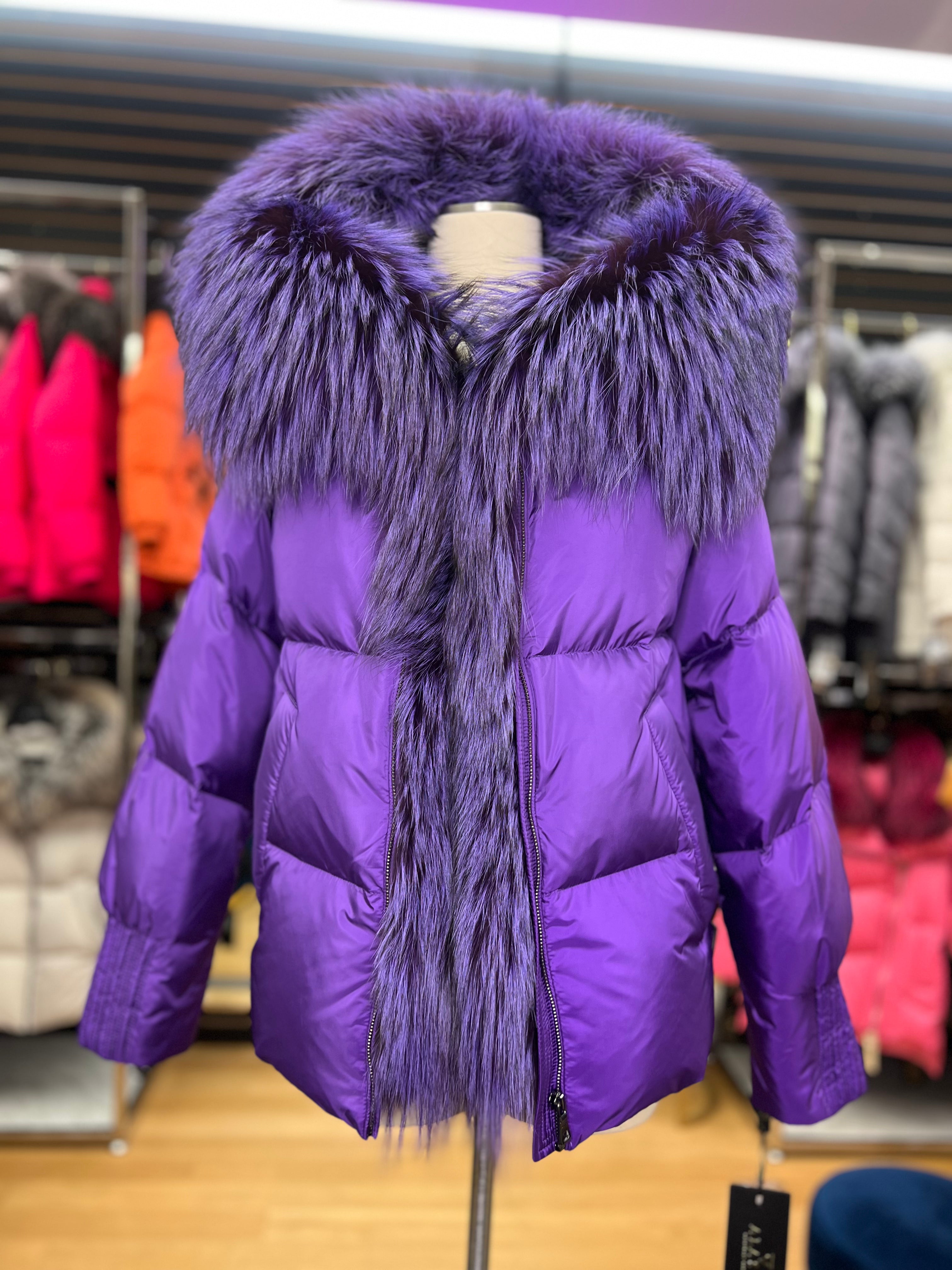 Genuine Silver Fox Fur Down Fill Parka - Energize Trek