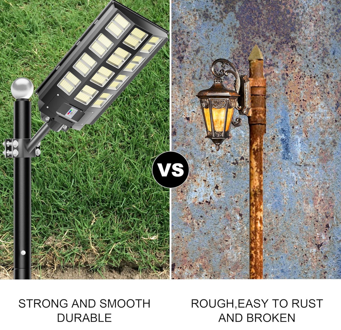 20Ft Commercial Grade Street/Parking/Flag Light Pole, Aluminum + Cage 1-Pack - Energize Trek