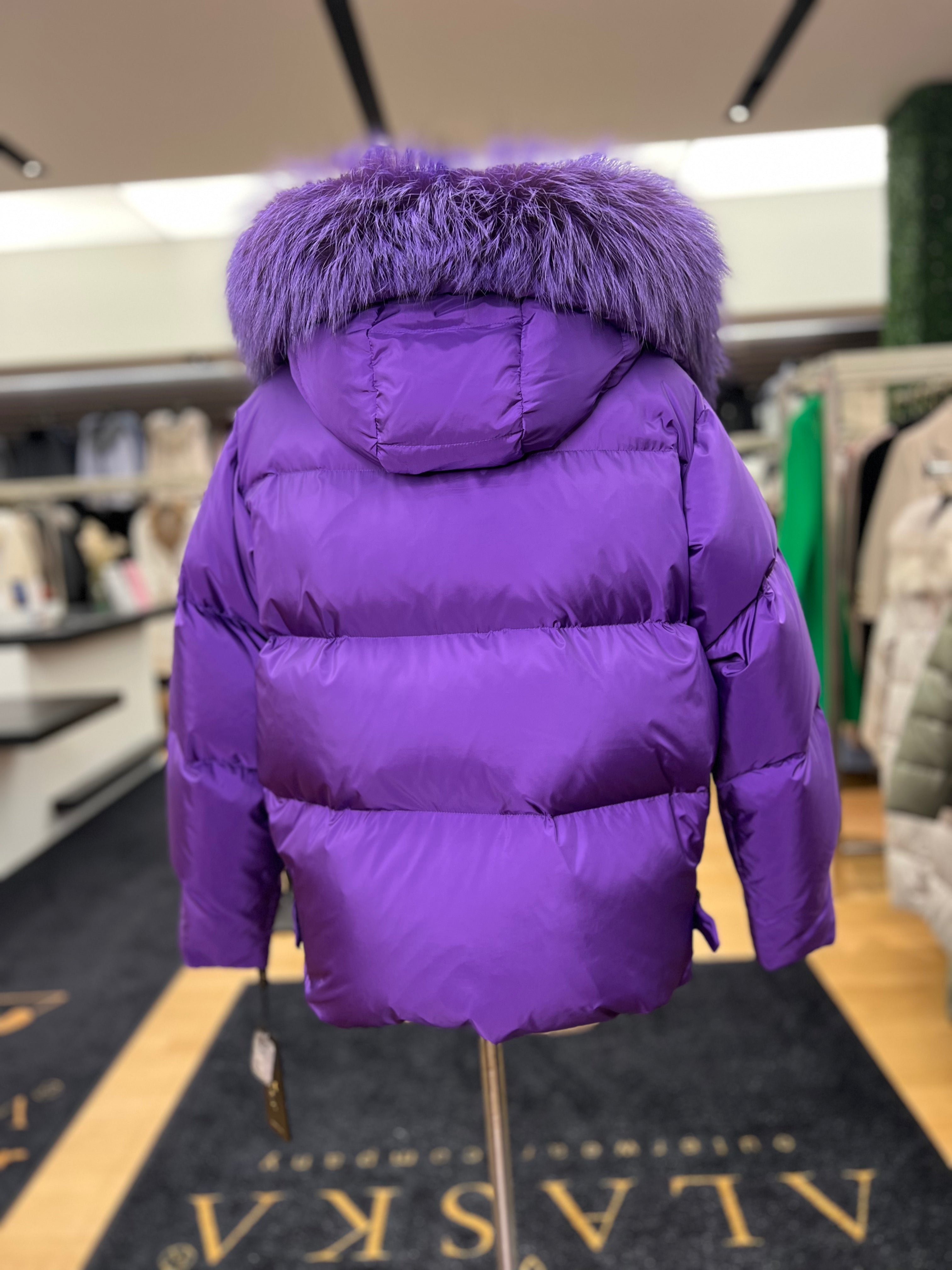 Genuine Silver Fox Fur Down Fill Parka - Energize Trek