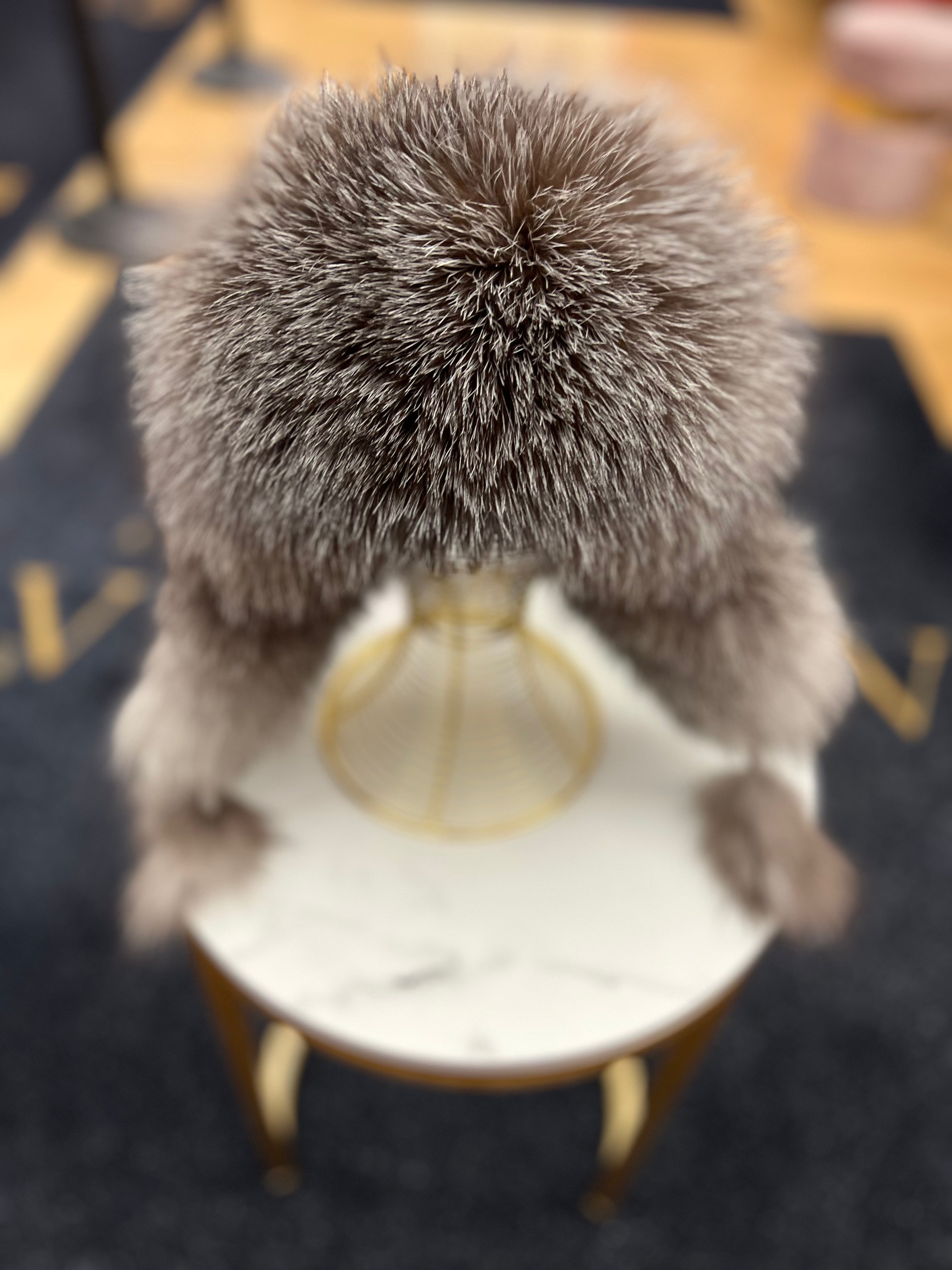 Genuine Silver Fox Fur Genuine Leather Hat - Energize Trek