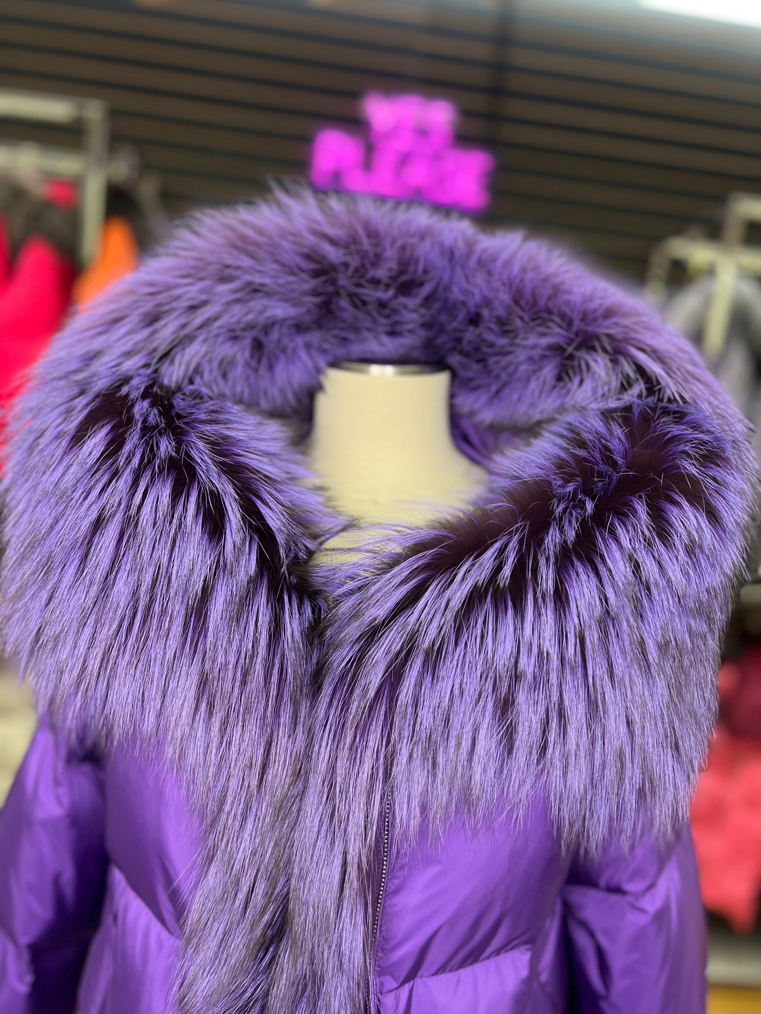 Genuine Silver Fox Fur Down Fill Parka - Energize Trek