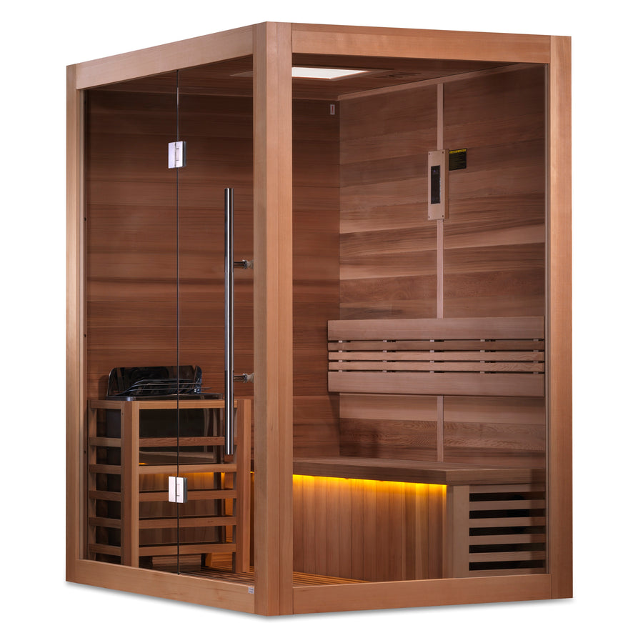 SAUNA EVOLUTION® 2-3 Person Traditional Steam Sauna Modern Relax 4 - Energize Trek