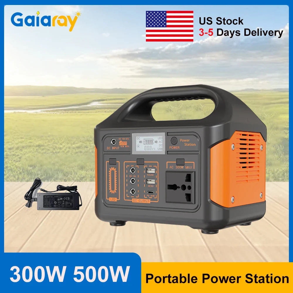 GaiaRay Portable Power Station 256Wh LiFePO4 Solar Generator For Camping - Energize Trek