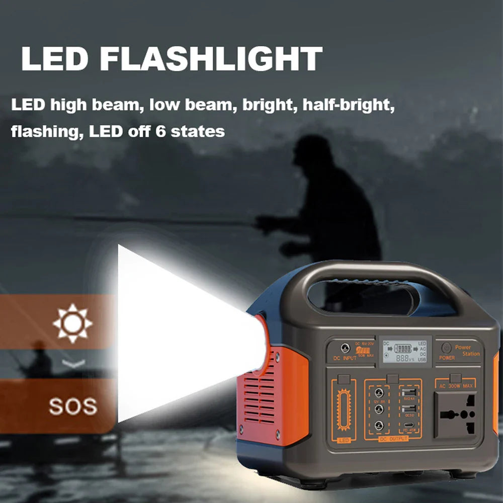 GaiaRay Portable Power Station 256Wh LiFePO4 Solar Generator For Camping - Energize Trek