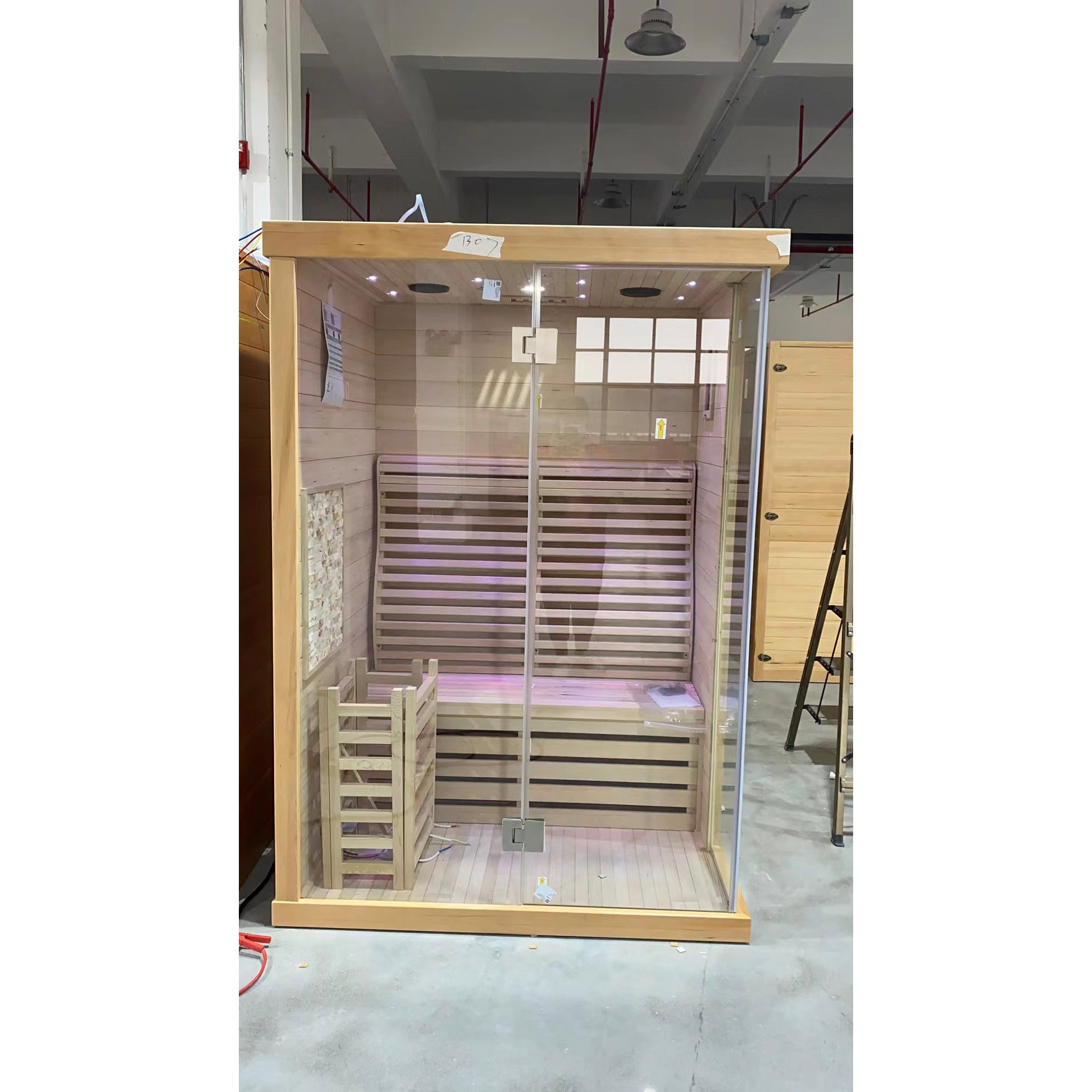 SAUNA EVOLUTION® Commercial Finnish Bath Home Sauna Indoor Steam Room Glass 03 - Energize Trek