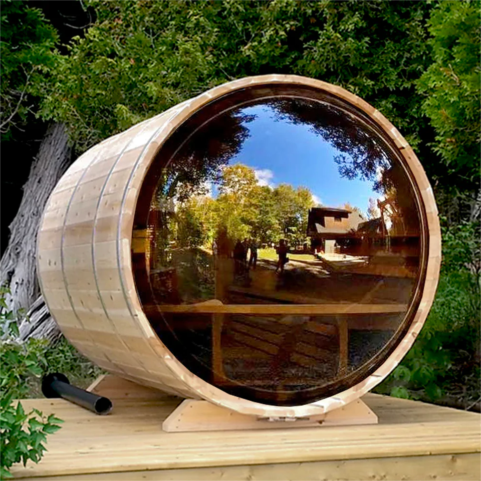 SAUNA EVOLUTION® Barrel Sauna Serenity Nature Air 4 - Energize Trek
