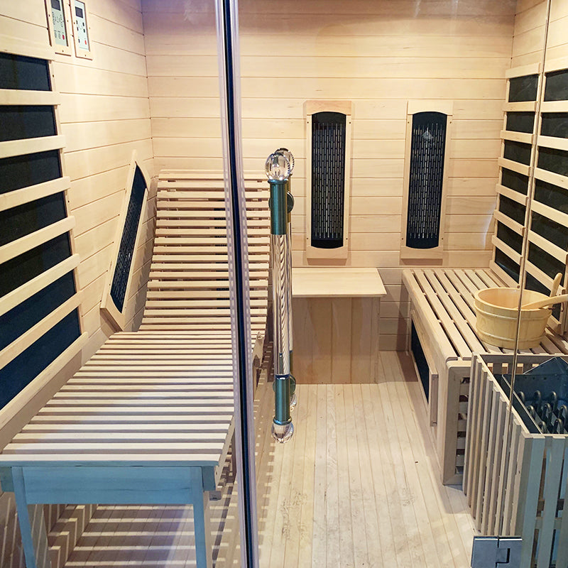 SAUNA EVOLUTION® Indoor Steam and Far-infrared Sauna Dual System 01 - Energize Trek