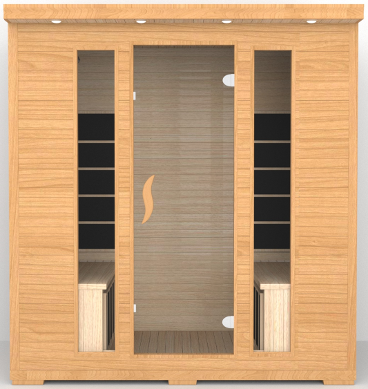 SAUNA EVOLUTION® Low EMF Indoor Wood Sauna With Carbon Panel Far Infrared 16 - Energize Trek