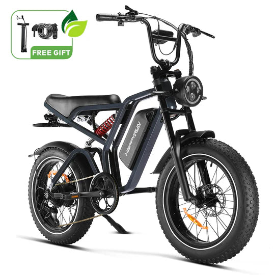 Happyrun Tank G60 Pro 2000W Moped Style Offroad Electric Bike Fat Tire - Energize Trek