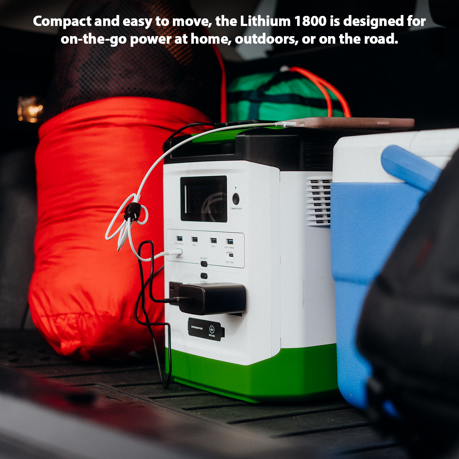 High Capacity Lithium 1800 Solar Generator and Transfer Switch - Energize Trek