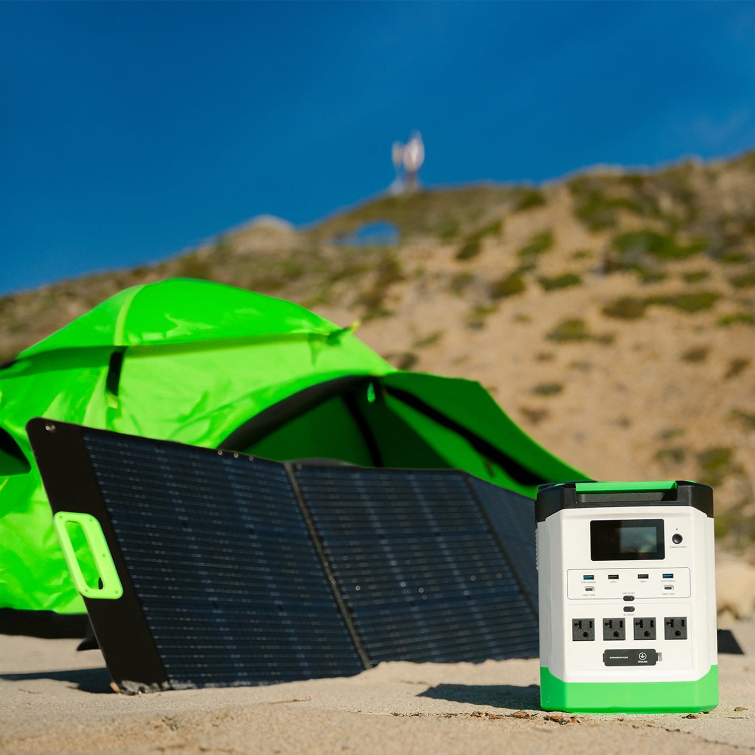 High Capacity Lithium 1800 Solar Generator and Transfer Switch - Energize Trek