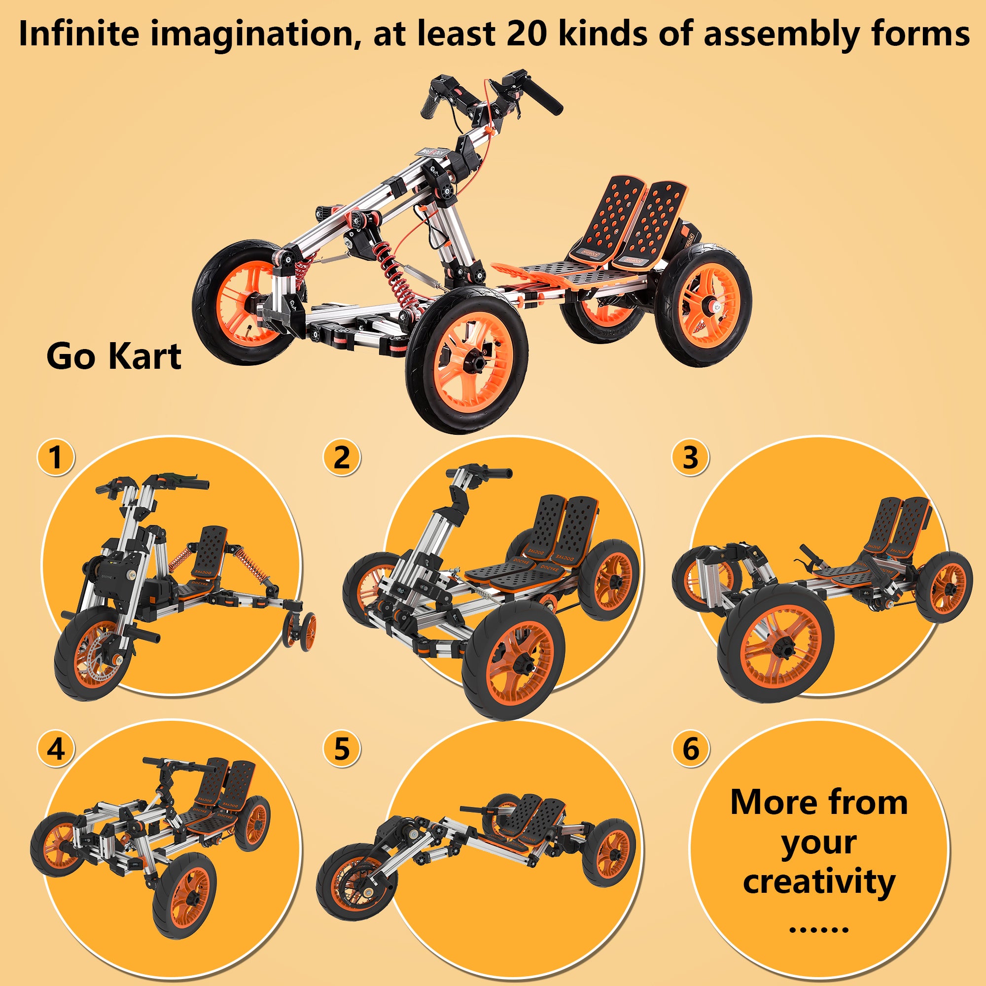 High Strength Material Electric Innovative Go Kart - Energize Trek