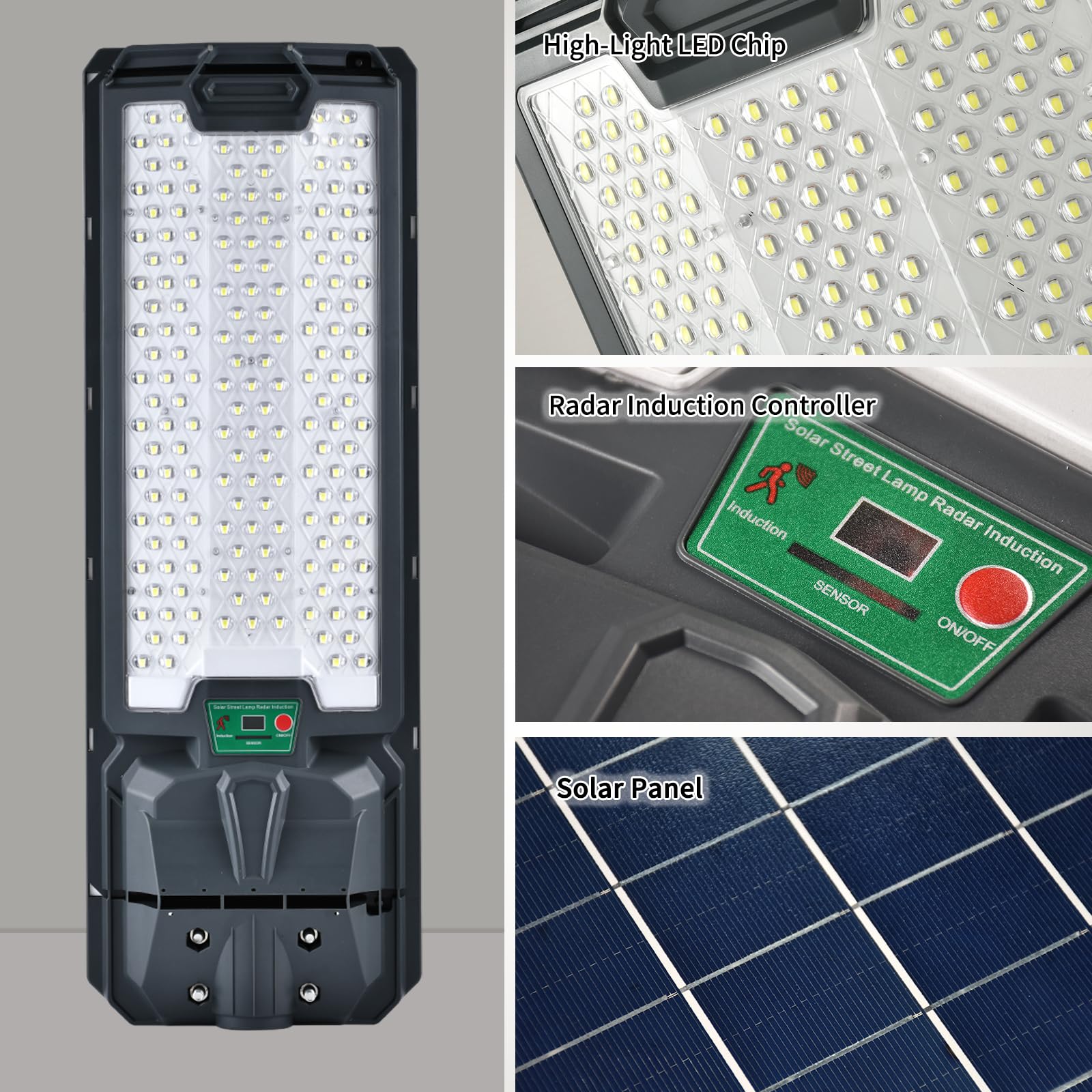 5200W Solar Street Lights Outdoor, Waterproof Commercial Dusk to Dawn, 200000LM Solar Flood Lights Outdoor Motion Sensor - Energize Trek