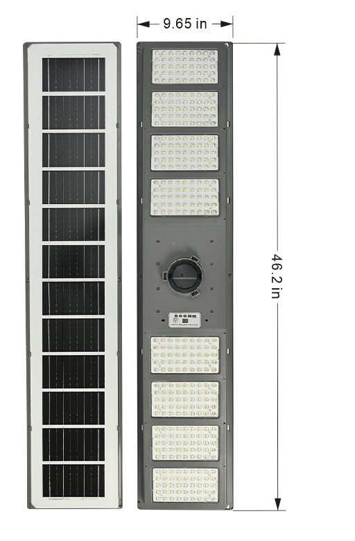 9000W All-in-One Double Side Solar Street Light Road Path Motion Sensor Parking a lot IP65 Waterproof - Energize Trek