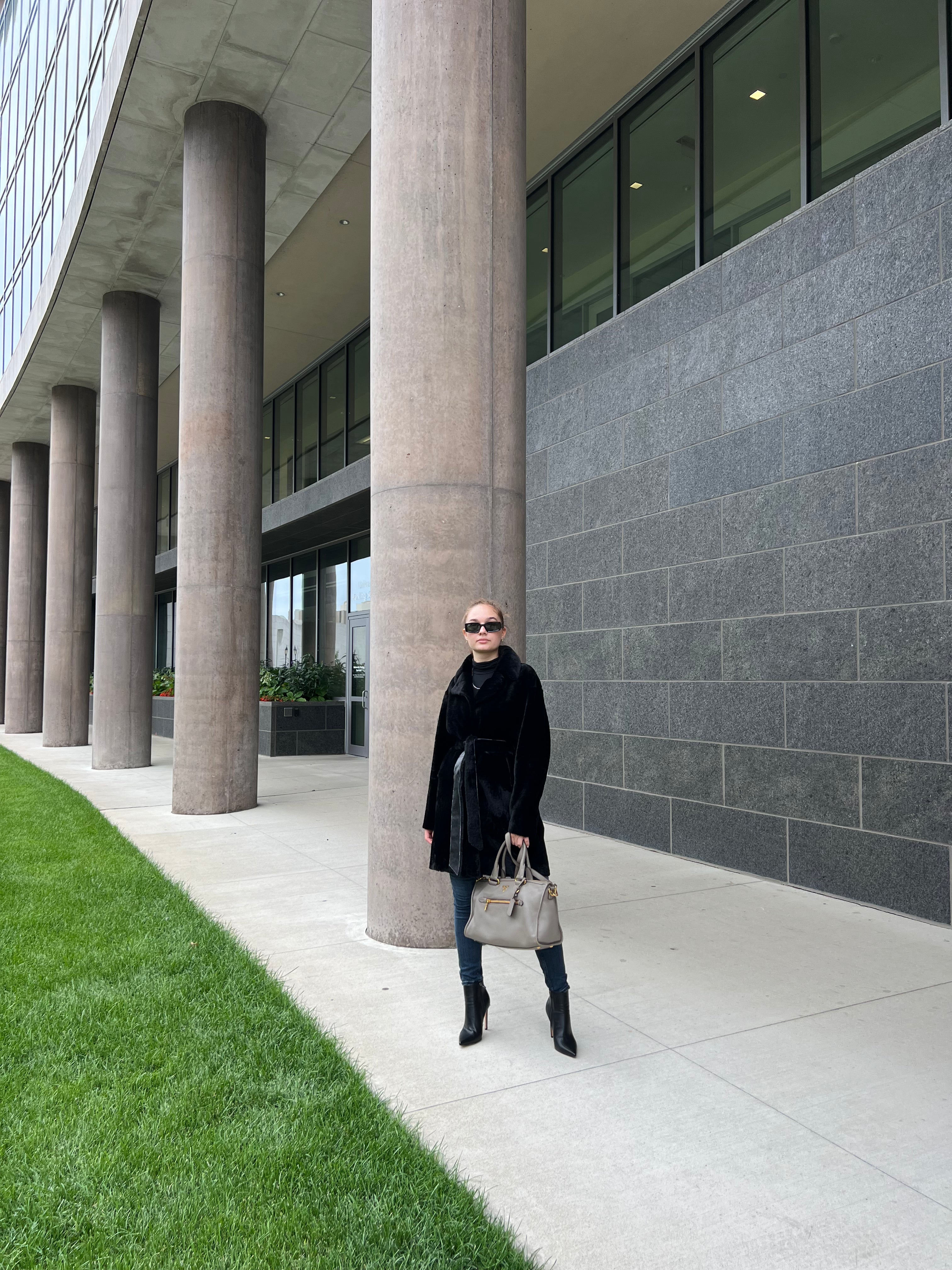 Genuine Shearling Merino Lamb Leather Coat by Punto Leather - Energize Trek