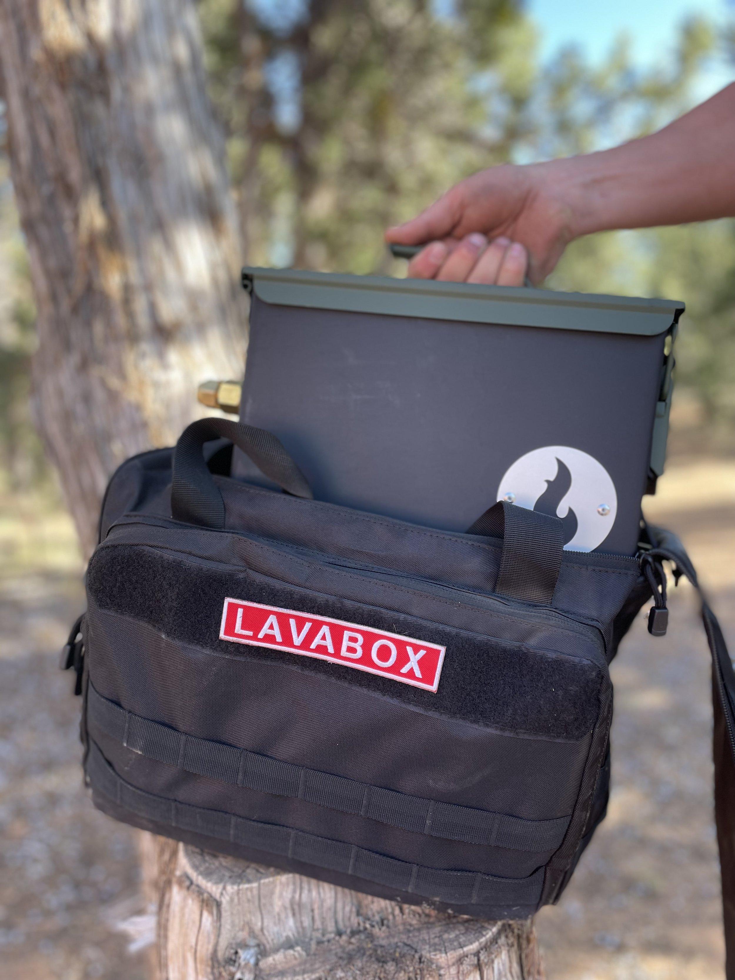 Naked LavaBox Combo: Color-changing fire pit with Over/Under and Bugout Bag - Energize Trek