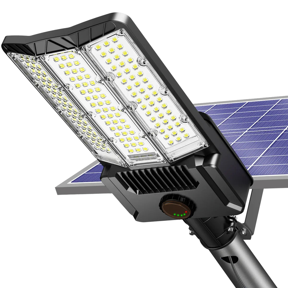 9500W Aluminum Solar Street Lights Outdoor, 500000LM High Powered Commercial Parking Lot Lights 6500K Dusk to Dawn with Remote - Energize Trek