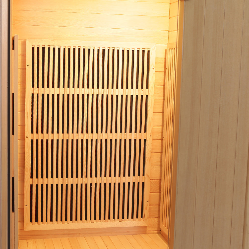 SAUNA EVOLUTION® Indoor Carbon Heaters Glass Door Sauna Room Far Infrared 09 - Energize Trek
