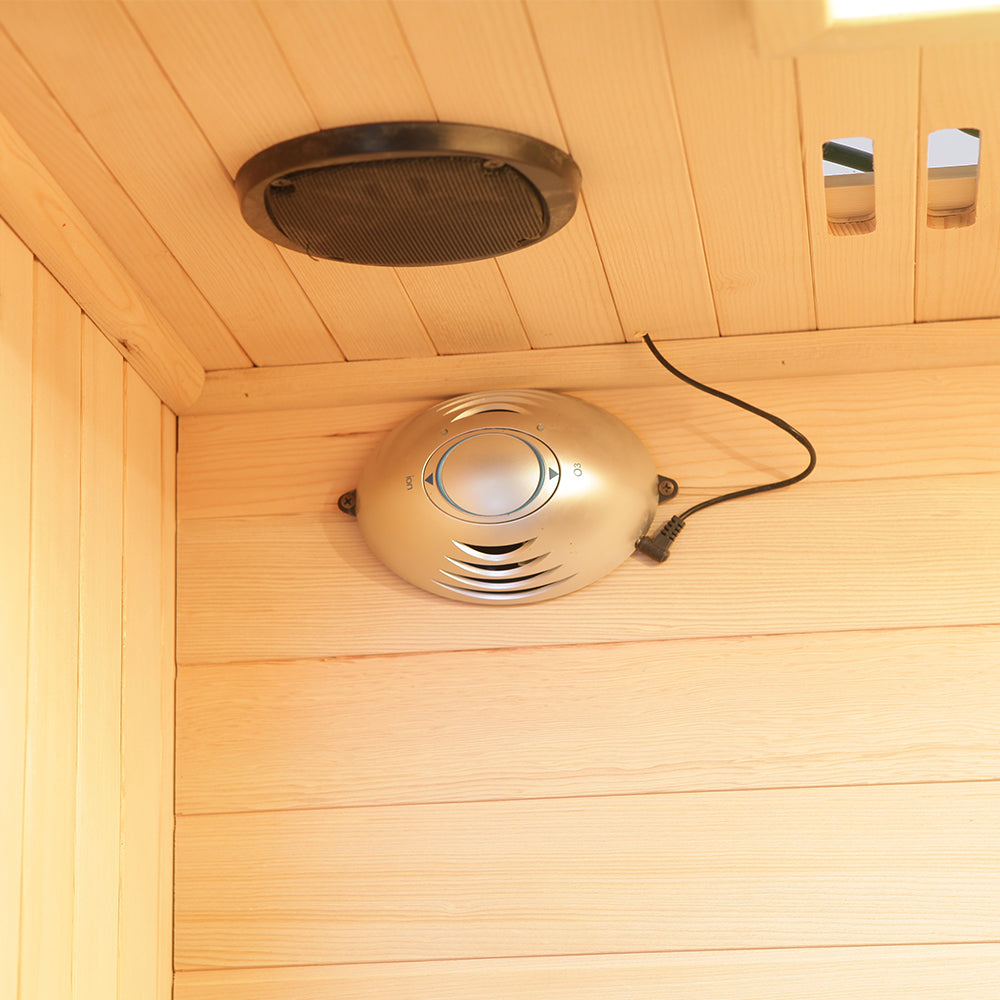 SAUNA EVOLUTION® Indoor Carbon Heaters Glass Door Sauna Room Far Infrared 09 - Energize Trek