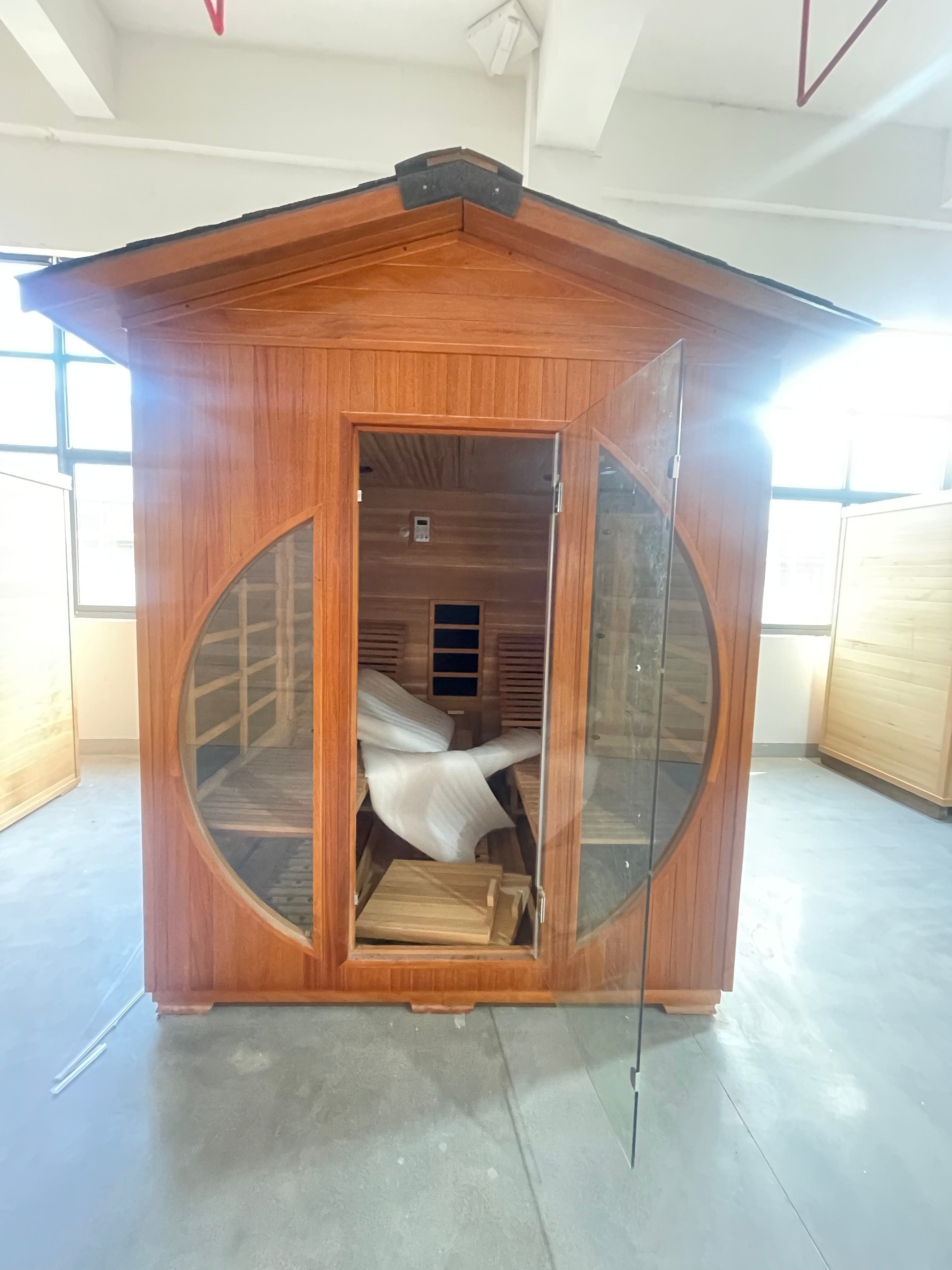 SAUNA EVOLUTION® Far Infrared Outdoor Harmony Sauna Room - Energize Trek