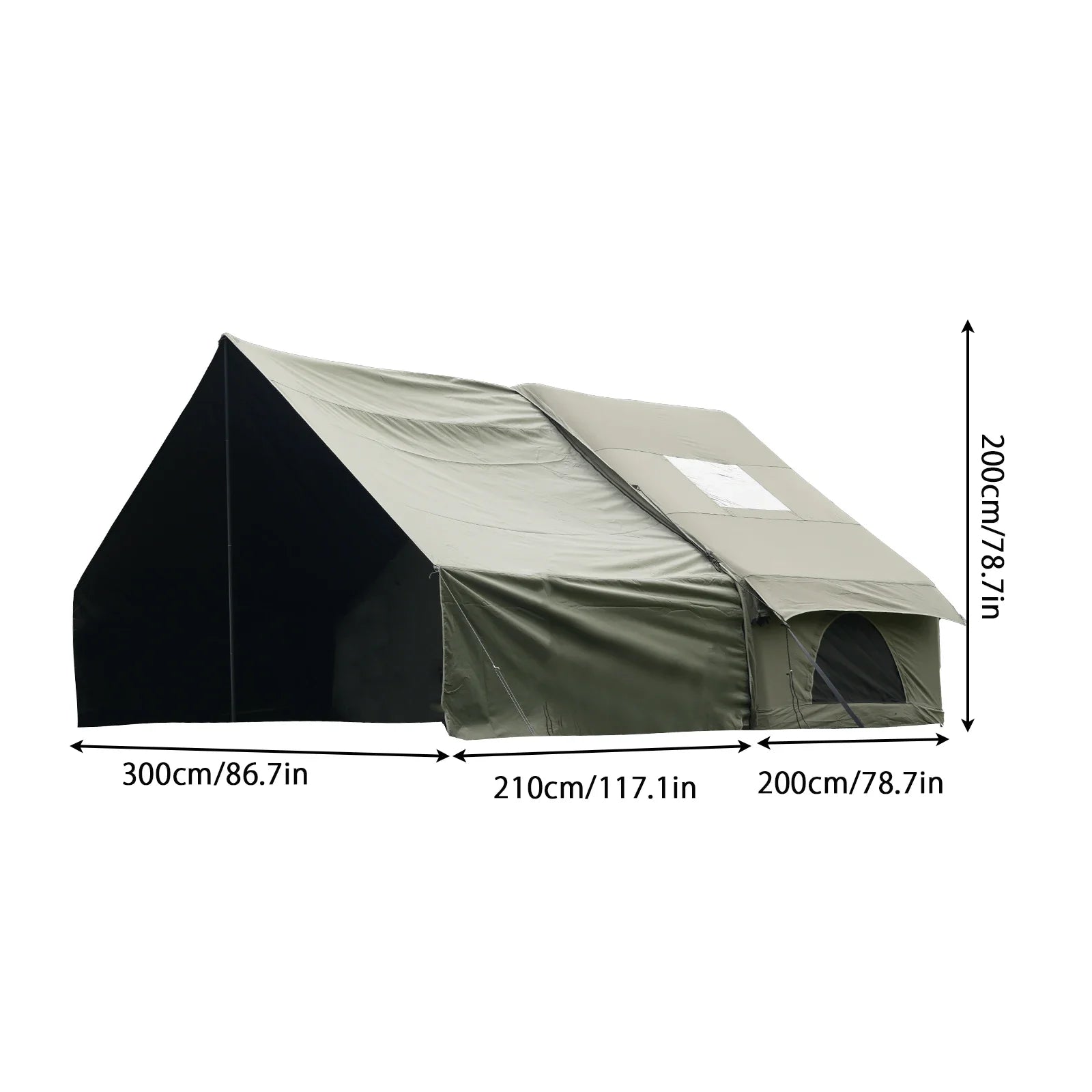 Inflatable Camping Tent With Skylight And Breathable Mesh - Energize Trek