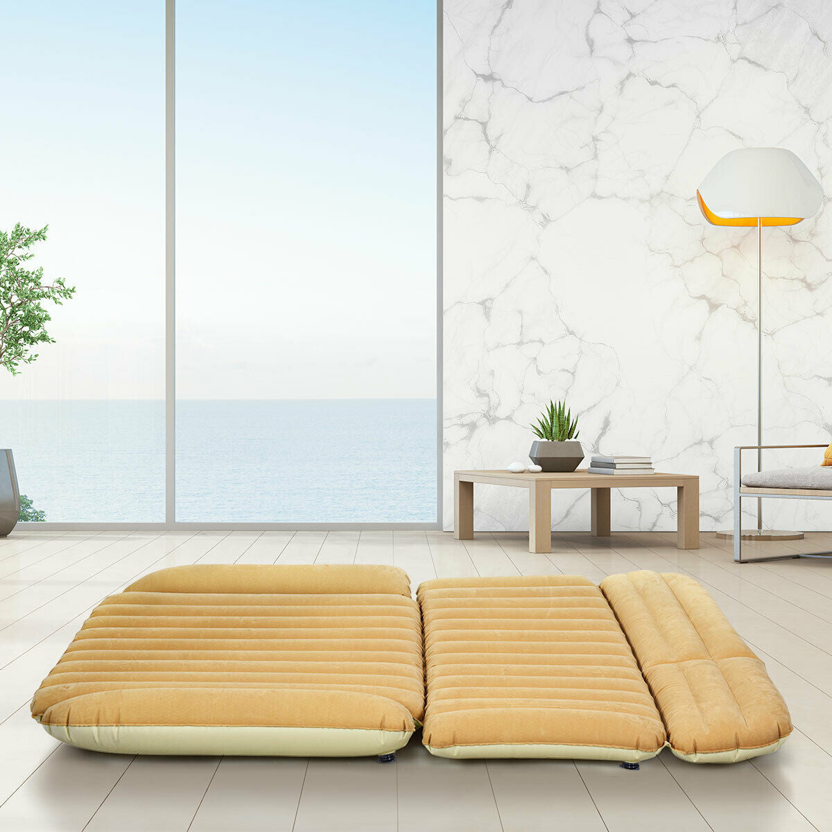 Inflatable SUV Air Backseat Mattress Travel Pad with Pump Camping - Energize Trek
