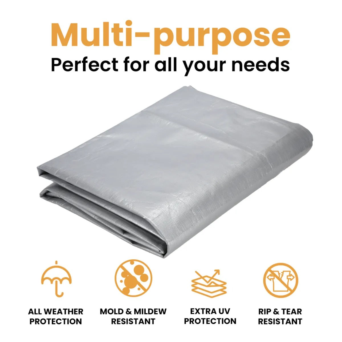 30’ x 50’ Super Heavy Duty Poly Tarp - Energize Trek