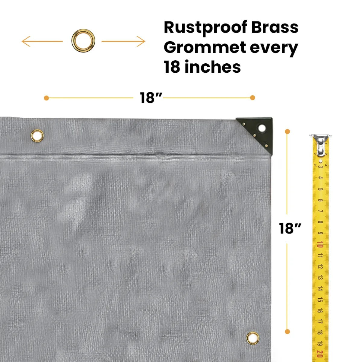 30’ x 50’ Super Heavy Duty Poly Tarp - Energize Trek