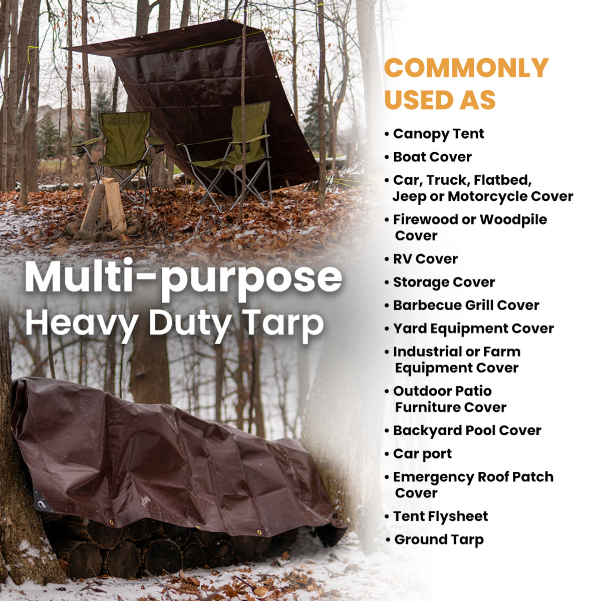 30’ x 50’ Super Heavy Duty Poly Tarp - Energize Trek