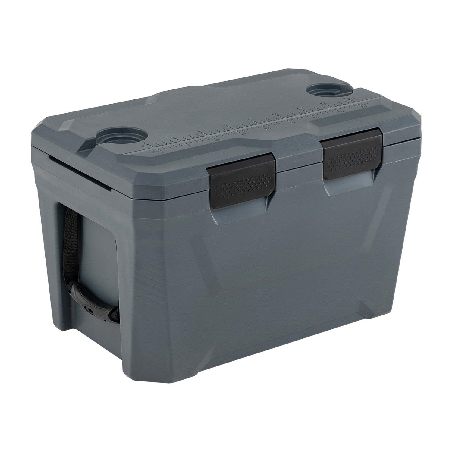 Insulated Portable Cooler Hard Shell Ice Chest with 2 Cup Holders Bottle Opener and Drain Plug - Energize Trek