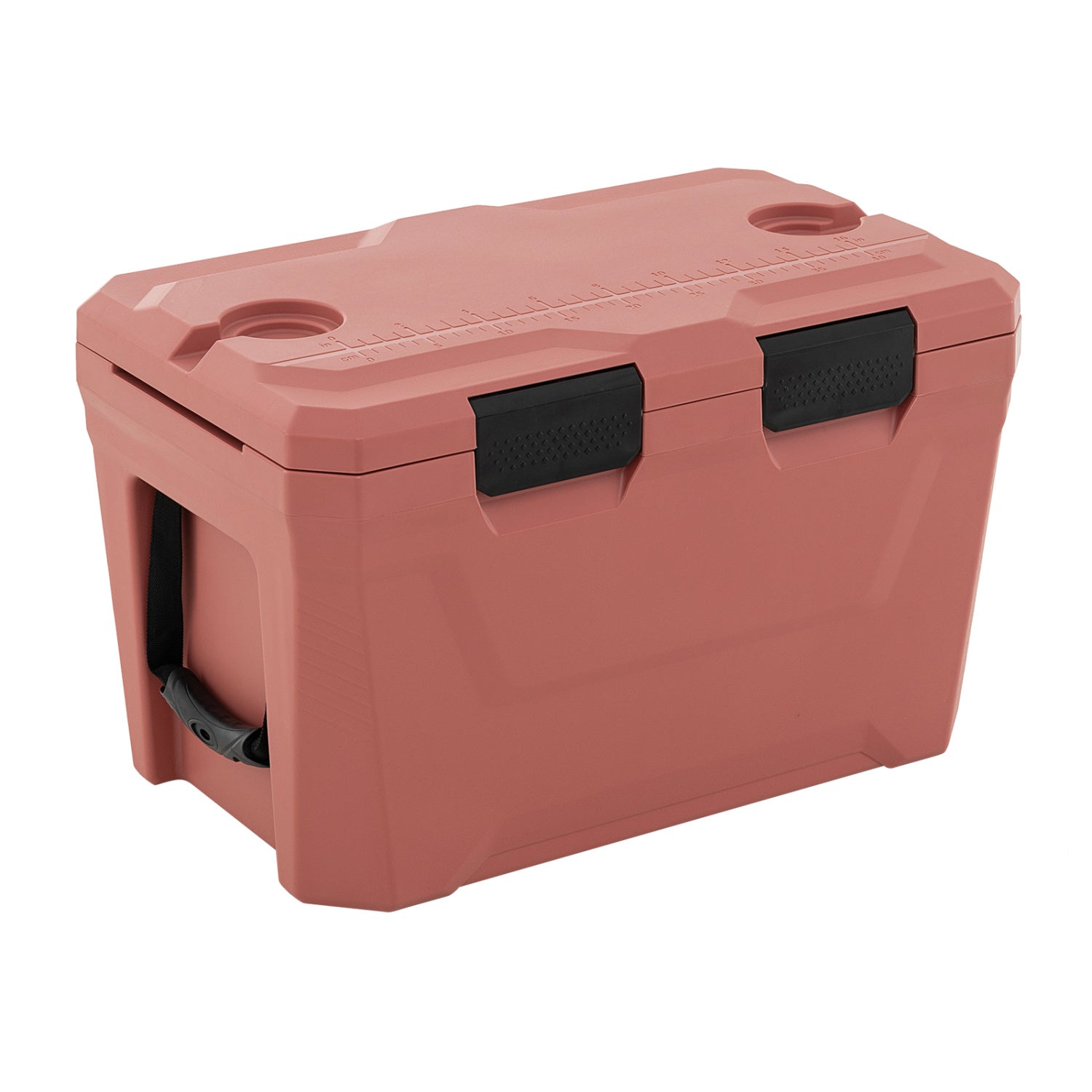 Insulated Portable Cooler Hard Shell Ice Chest with 2 Cup Holders Bottle Opener and Drain Plug - Energize Trek