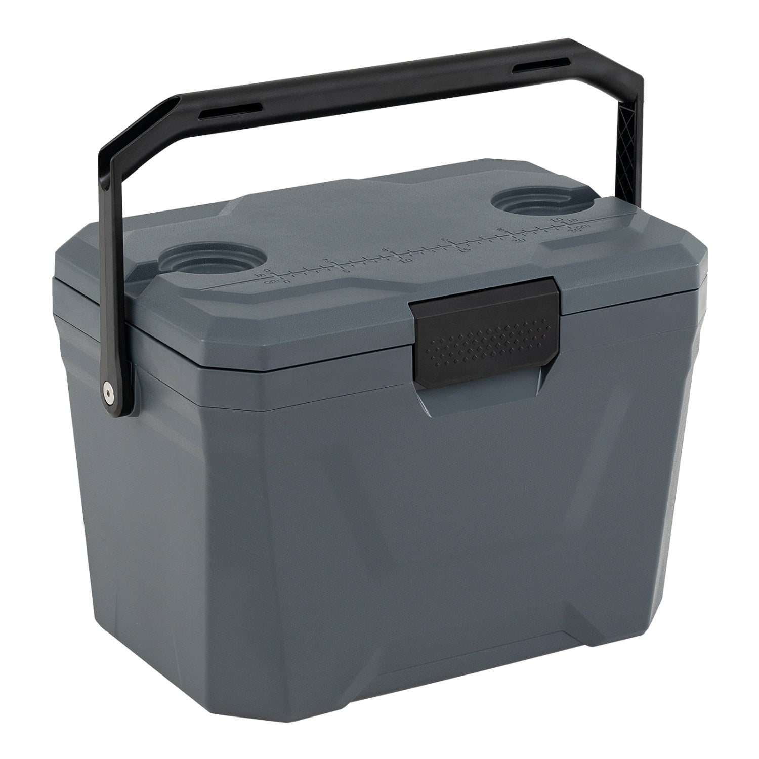 Insulated Portable Cooler Hard Shell Ice Chest with 2 Cup Holders - Energize Trek
