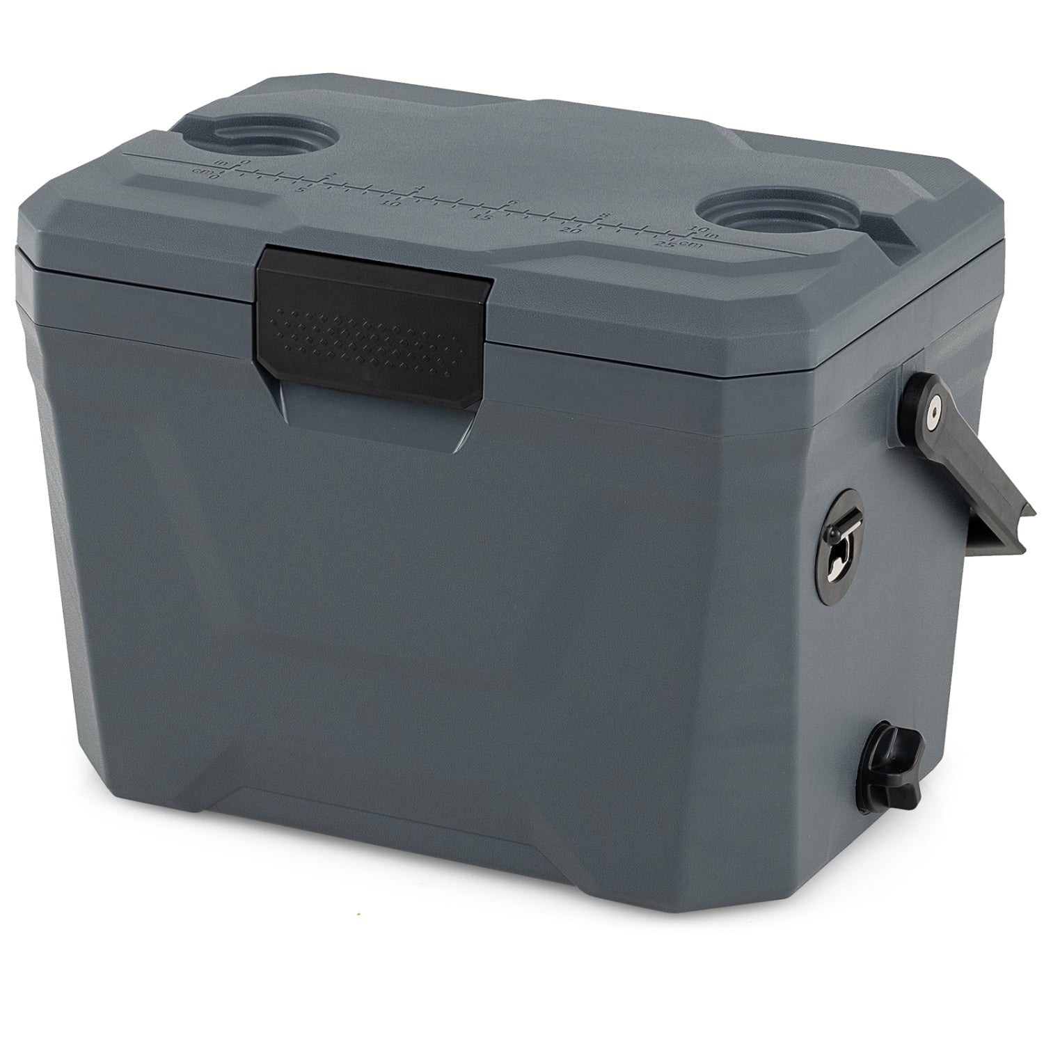 Insulated Portable Cooler Hard Shell Ice Chest with 2 Cup Holders - Energize Trek