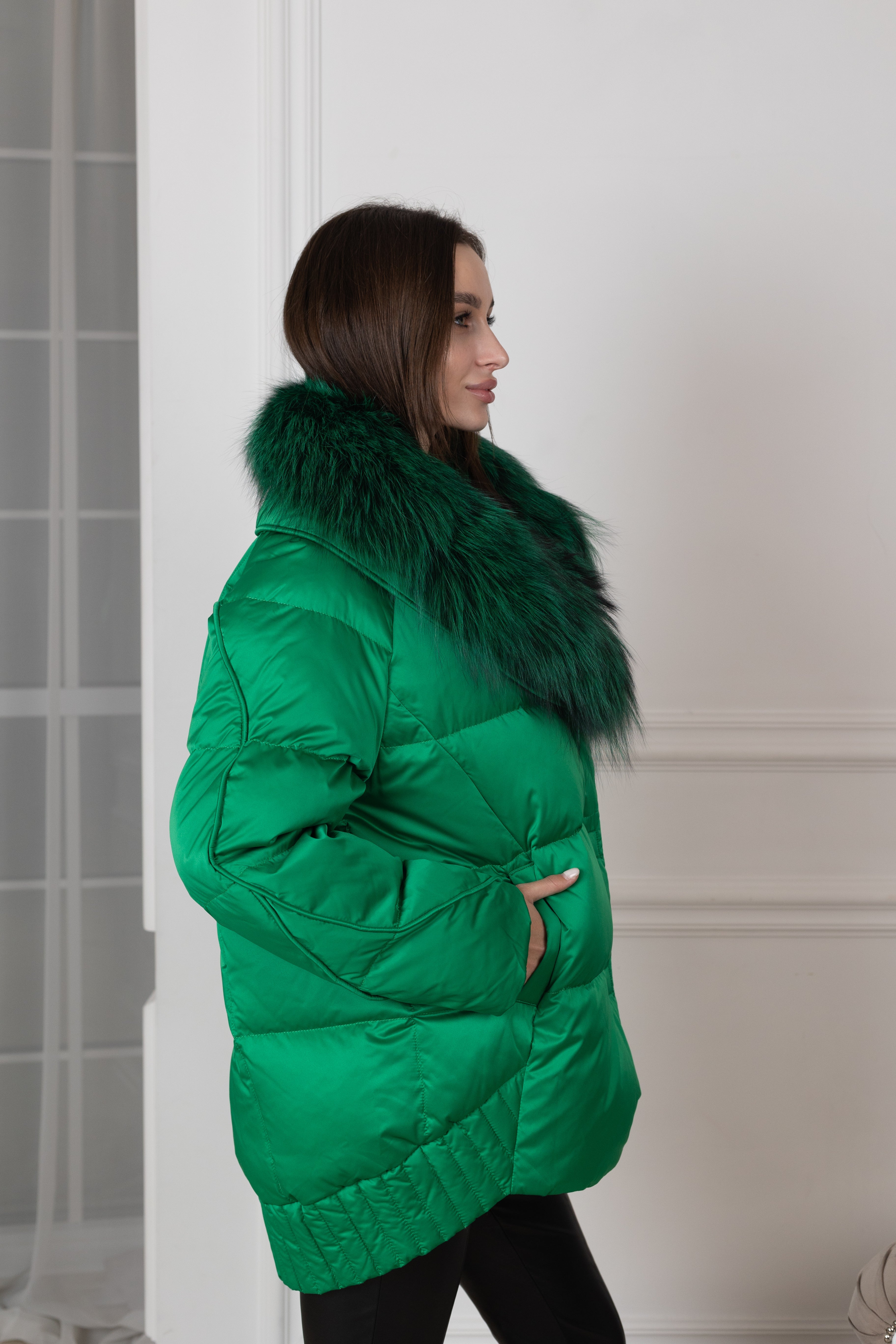 Genuine Silver Fox Premium Down Fill Coat - Energize Trek