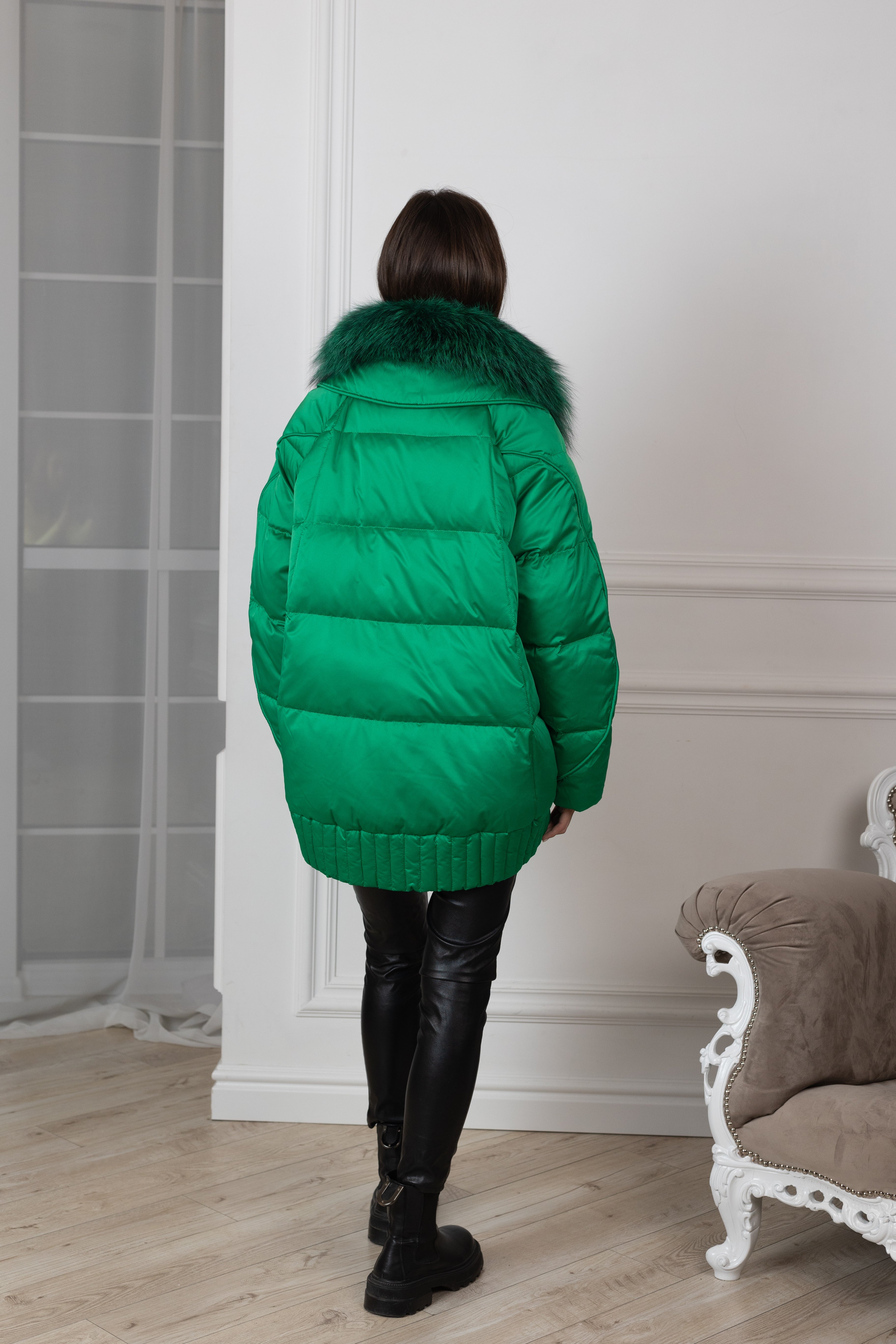 Genuine Silver Fox Premium Down Fill Coat - Energize Trek