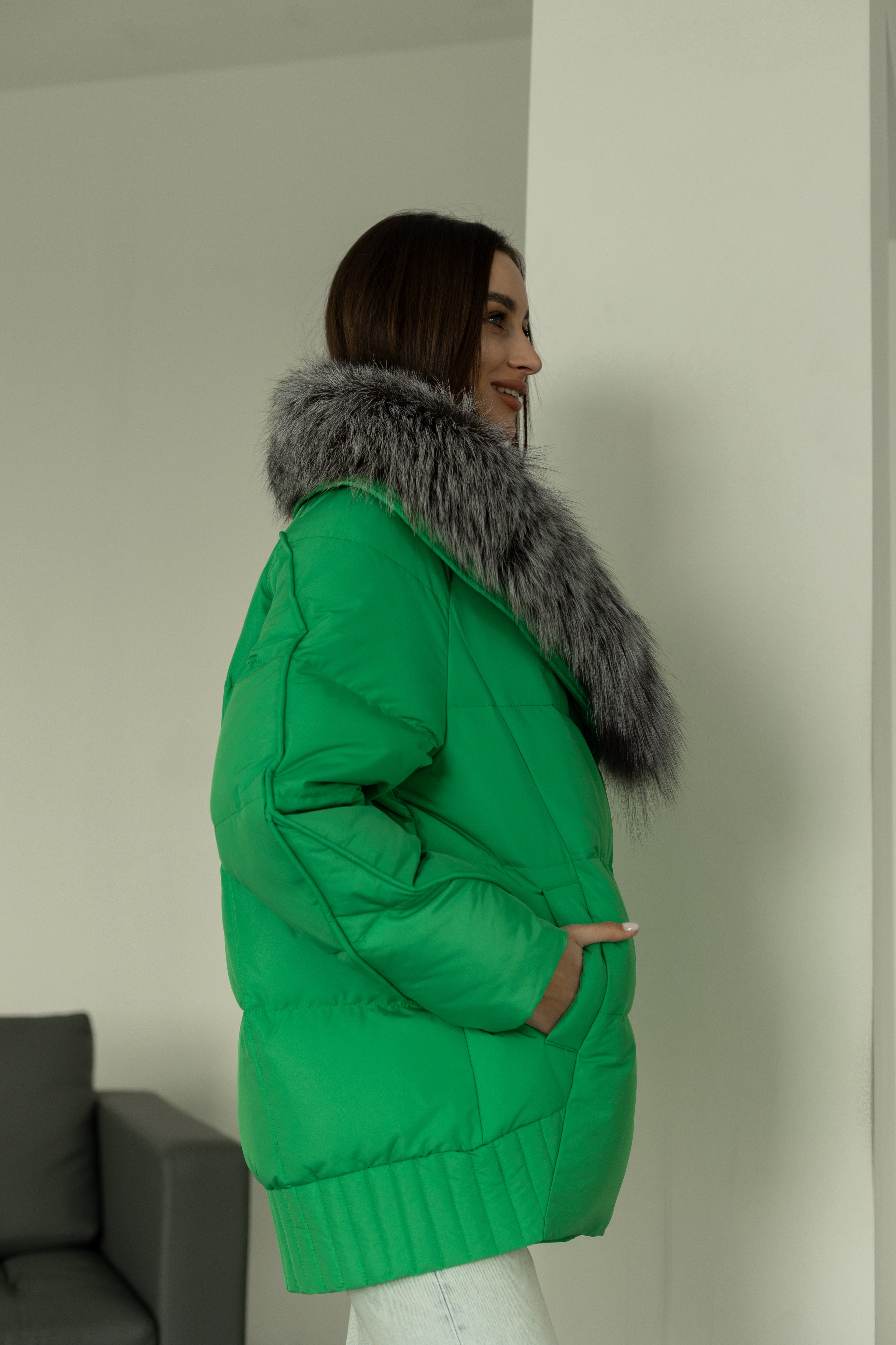 Genuine Silver Fox Down Fill Jacket - Energize Trek