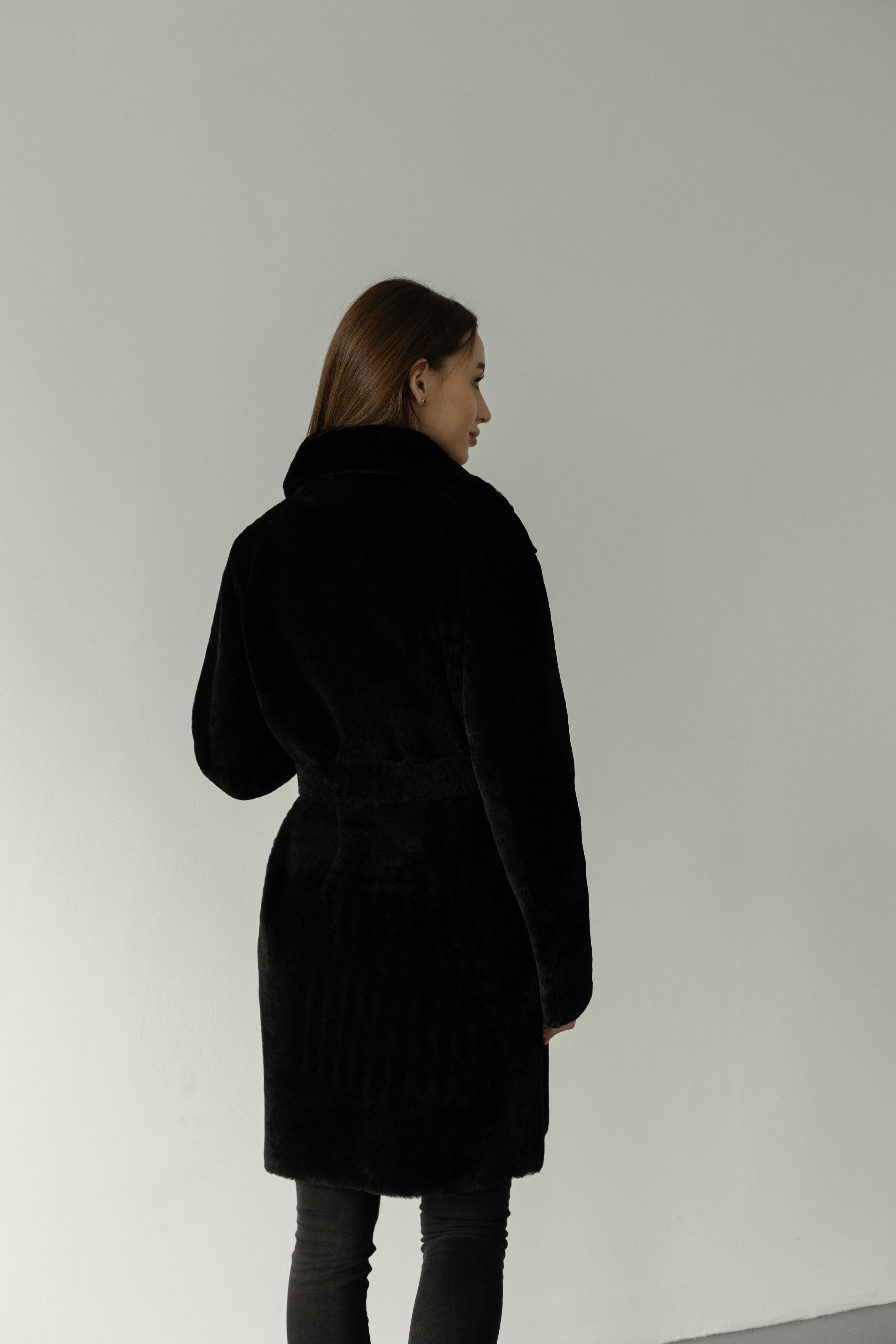 Genuine Shearling Merino Lamb Leather Coat by Punto Leather - Energize Trek