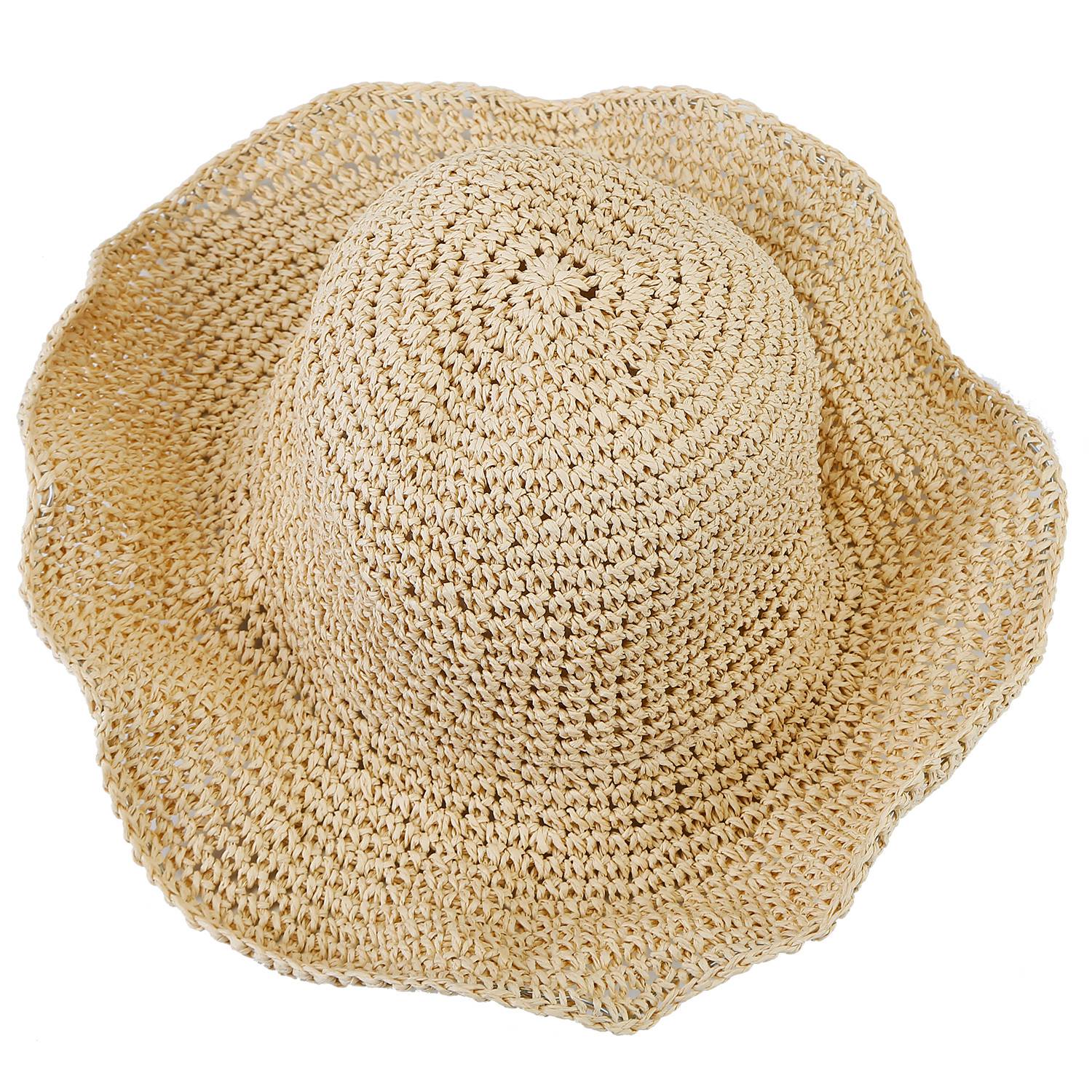 Ladies Summer Sun Hats Women Wide Brim Straw Floppy Panama Cap Roll up Beach Hat Packable Summer Cap For Women - Energize Trek