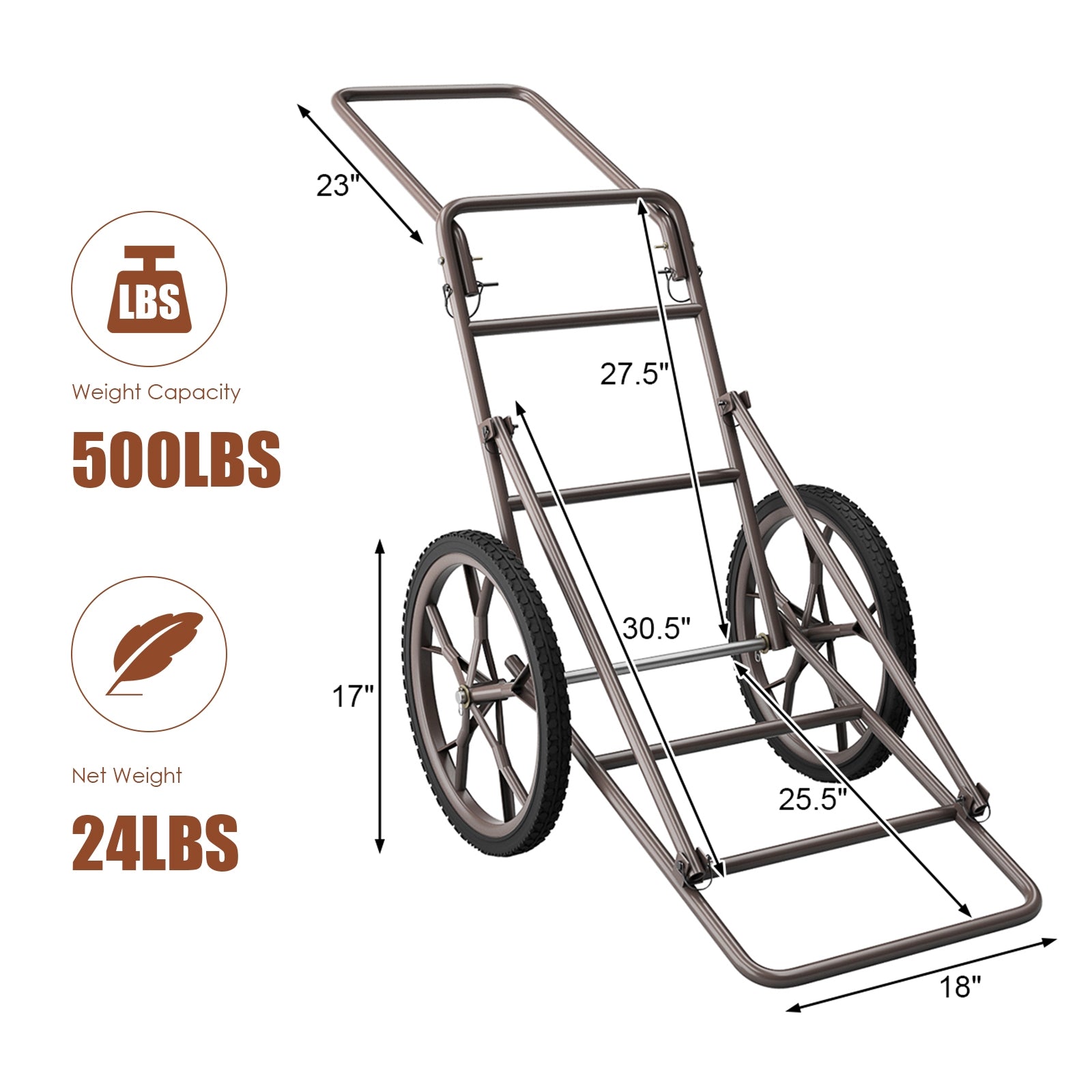 Larger Capacity Folding Deer Game Cart - Energize Trek