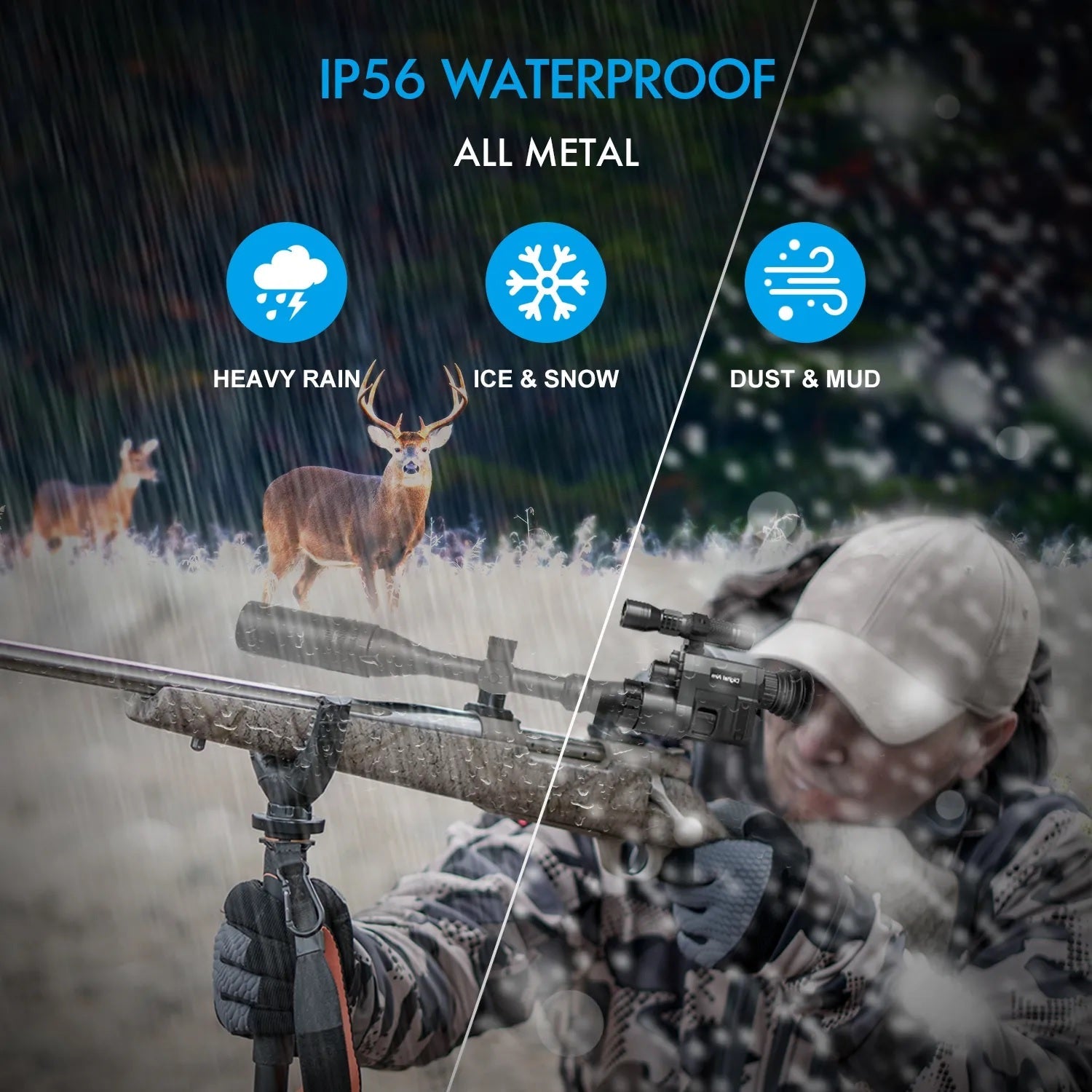 Rexing NVS1 Digital Infrared Night Vision Scope Camera HD Video Recording with Wi-Fi - Energize Trek