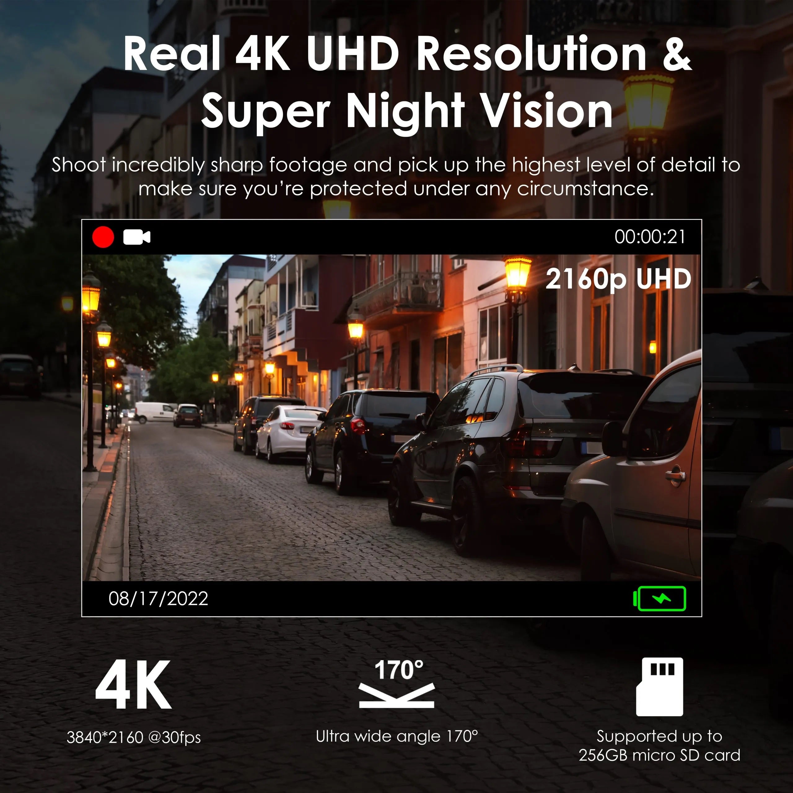 Rexing V55 Dash Cam – 4K Modular Capabilities, 5.0 GHz Wi-Fi, and GPS Car Dash Camera Recorder - Energize Trek